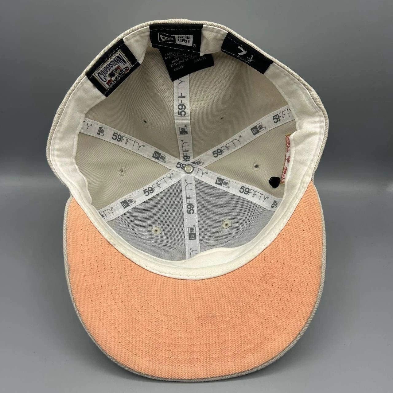 New Era Seattle Mariners Hat Men 7 1/2 Beige Pink MLB Fitted Cap Size ONE SIZE - 2 Thumbnail