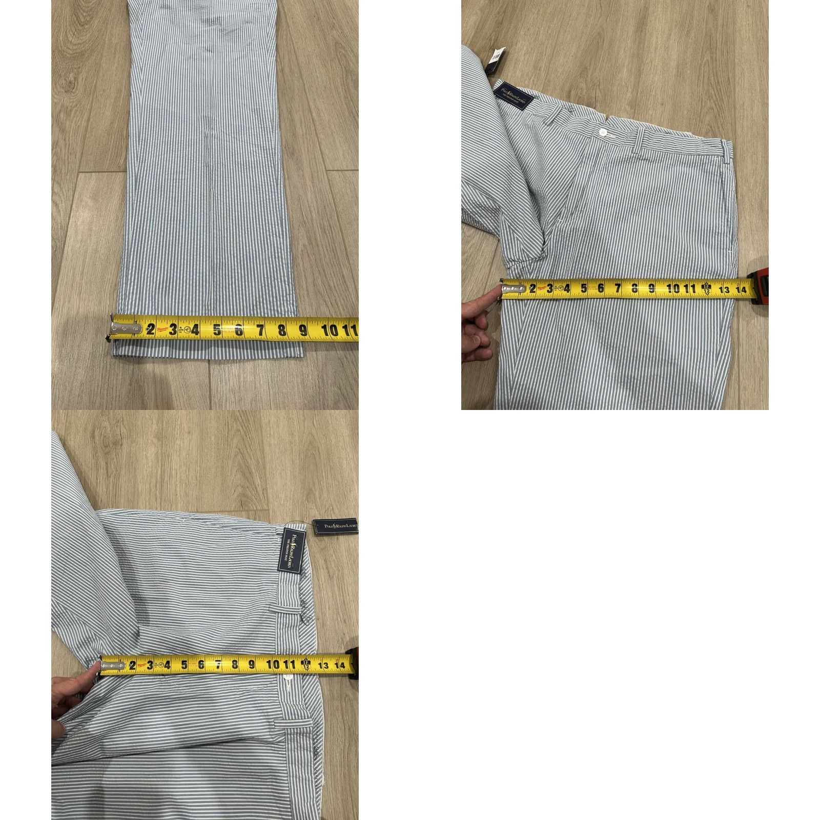 Polo Ralph Lauren NWT Polo Ralph Lauren Preston Pant Mens 38x30 Blue Striped Seersucker Shirt Pants Casual Chino Size US M / EU 48-50 / 2 - 10 Thumbnail
