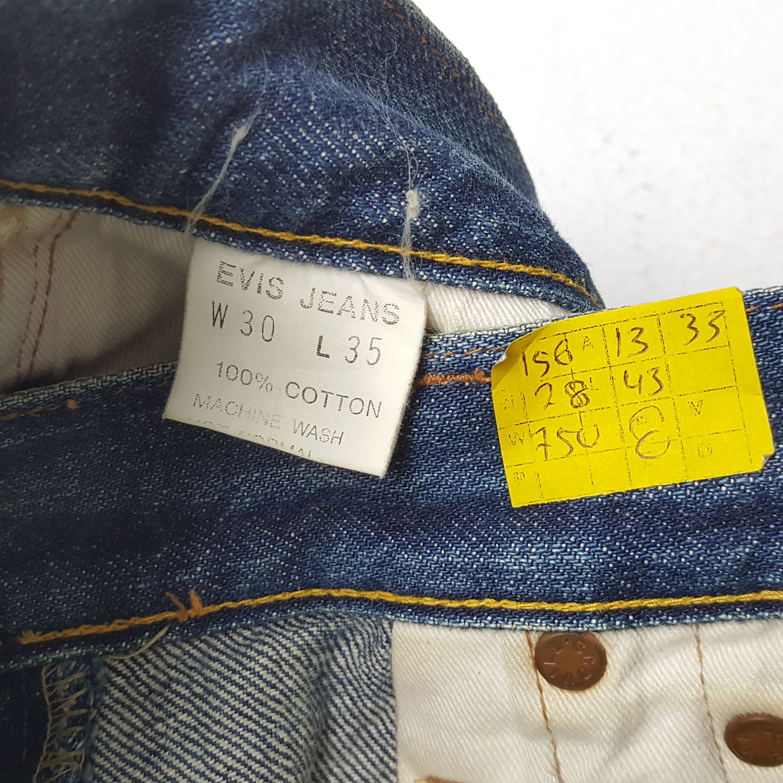Evisu × Japanese Brand × Vintage Vintage EVIS Japanese Brand Daicock Custom Style Jeans Size US 26 / EU 42 - 14 Thumbnail