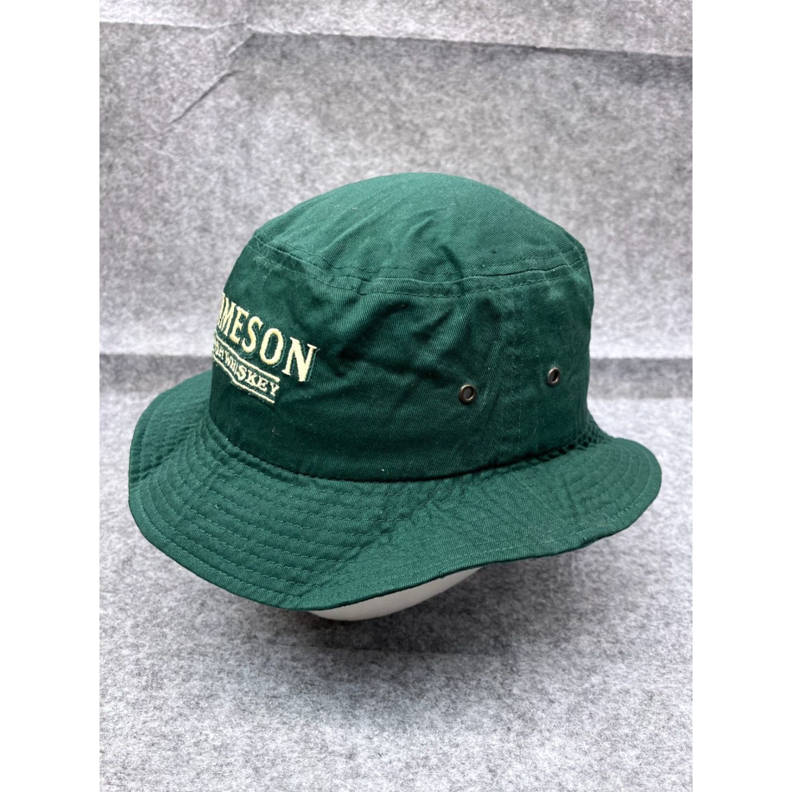 Vintage Jameson Bucket Hat Adult One Size Green 100% Cotton Outdoors Hat Men Whiskey Irish Outdoor Size ONE SIZE - 4 Thumbnail