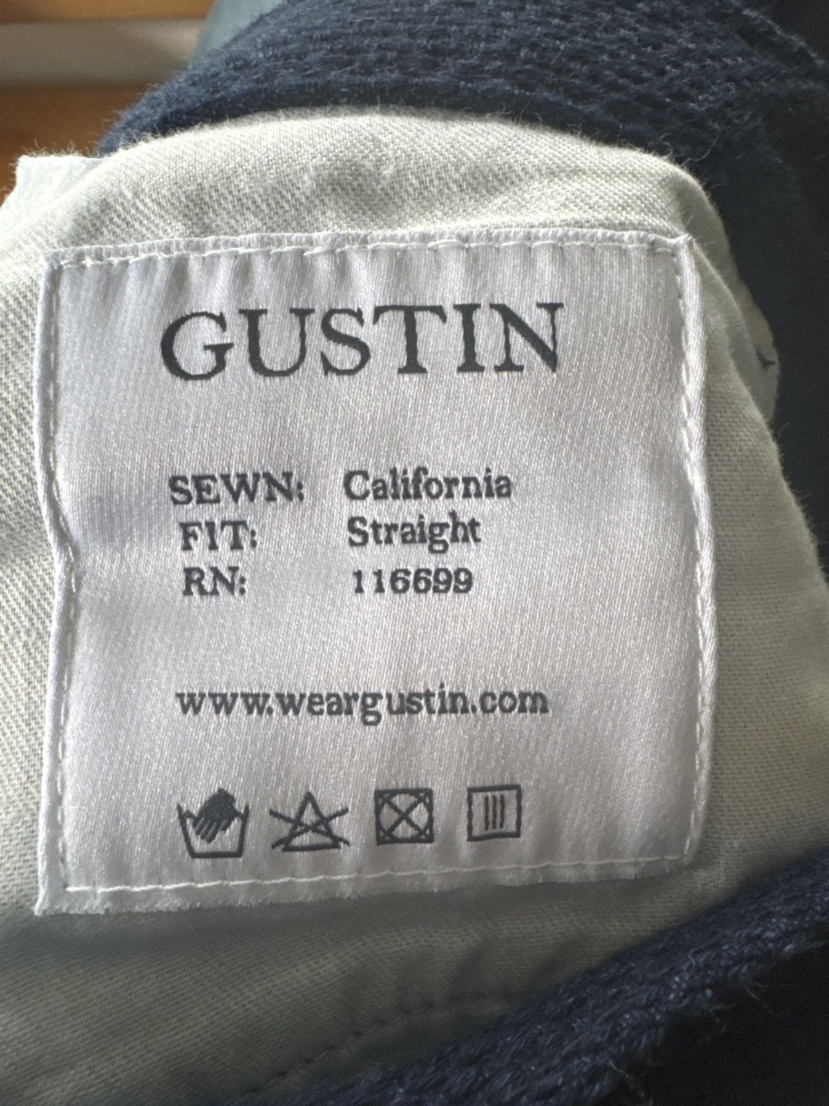 Gustin #341 INDIGO MONSTER SASHIKO 5 POCKET Size US 31 - 8 Thumbnail