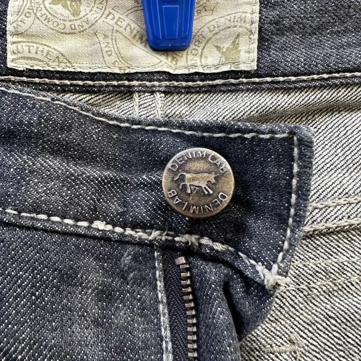 Denime DENIM LAB JEANS RIPPED JAPANESE RARE DENIM VINTAGE PANTS Size US 33 - 9 Thumbnail
