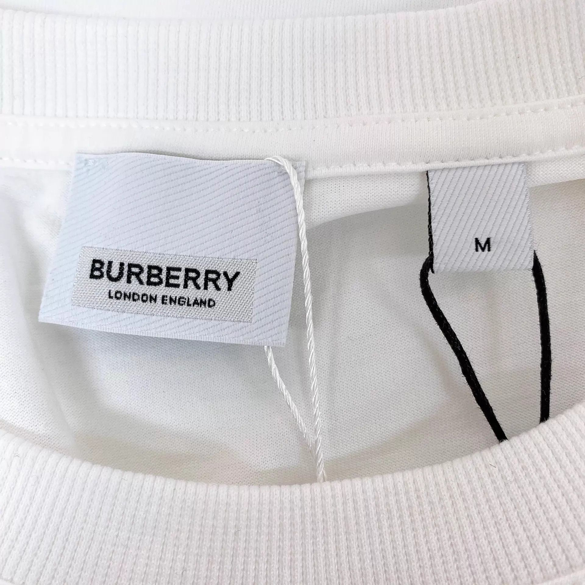 Burberry Burberry white logo T-shirt M Size US M / EU 48-50 / 2 - 7 Thumbnail