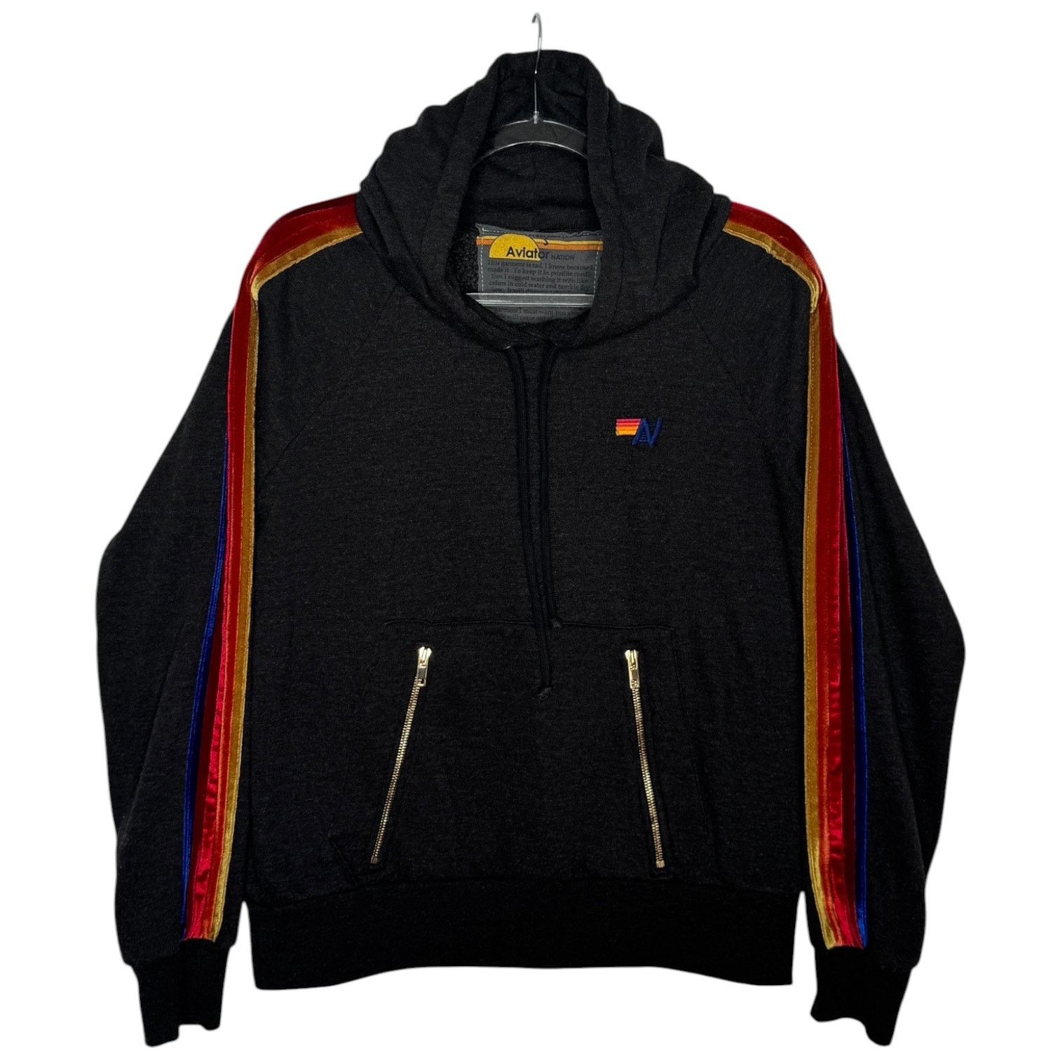Aviator Nation 2010s Aviator Nation Rainbow Stripe Hoodie Jogger Set S/L Size S / US 4 / IT 40 - 2 Thumbnail