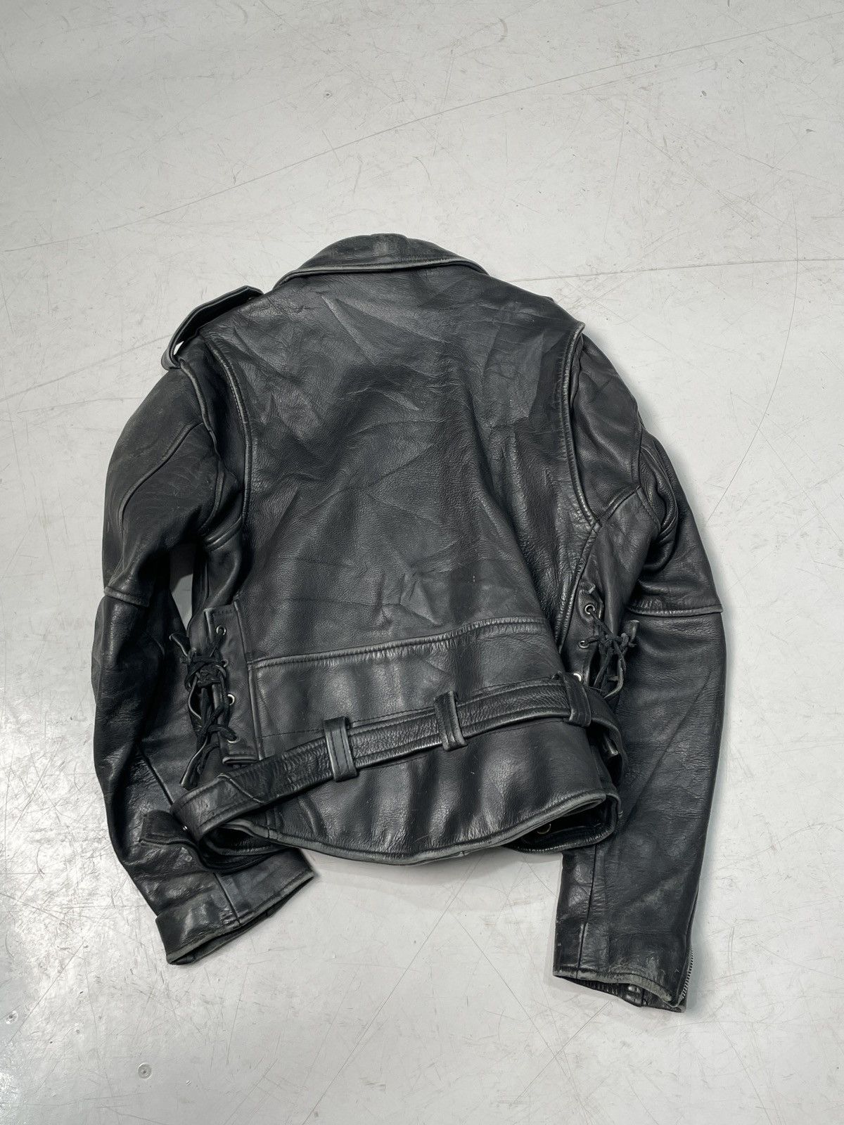 Danier Frontier black fitted leather biker jacket Size M / US 6-8 / IT 42-44 - 3 Thumbnail