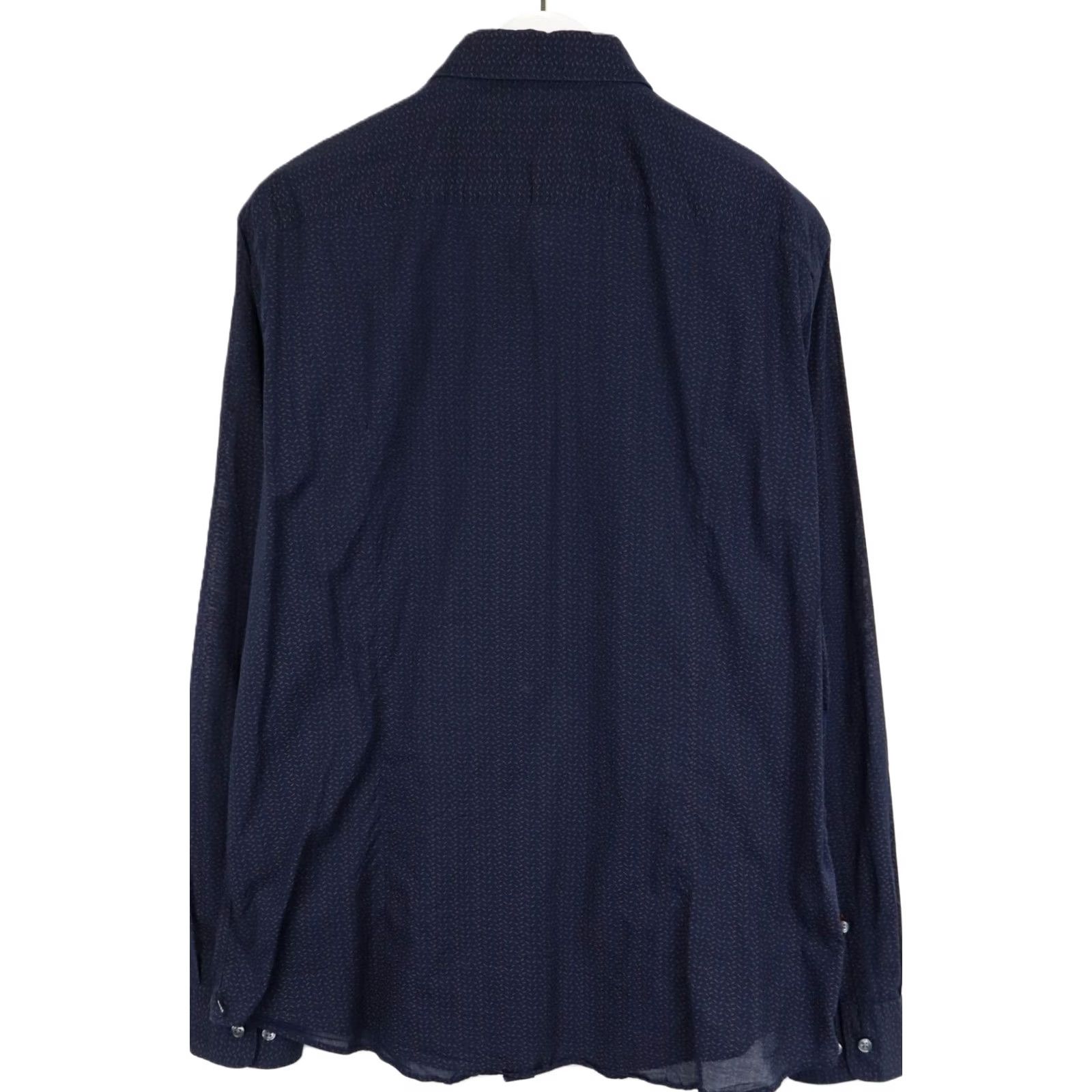 Hugo Boss HUGO BOSS Ronni Slim Fit Shirt Men's XL Patterned Blue Long Sleeve Button Up Size US XL / EU 56 / 4 - 2 Thumbnail