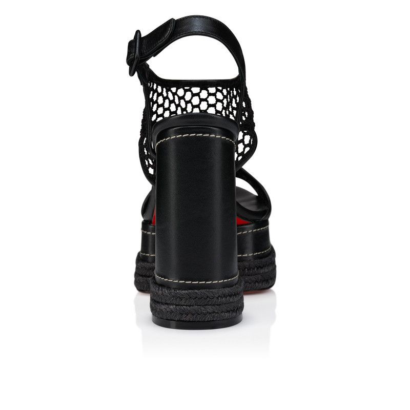 Christian Louboutin os11x0526 Almeja 130mm Espadrilles Sandals in Black Size US 8 / IT 38 - 4 Thumbnail