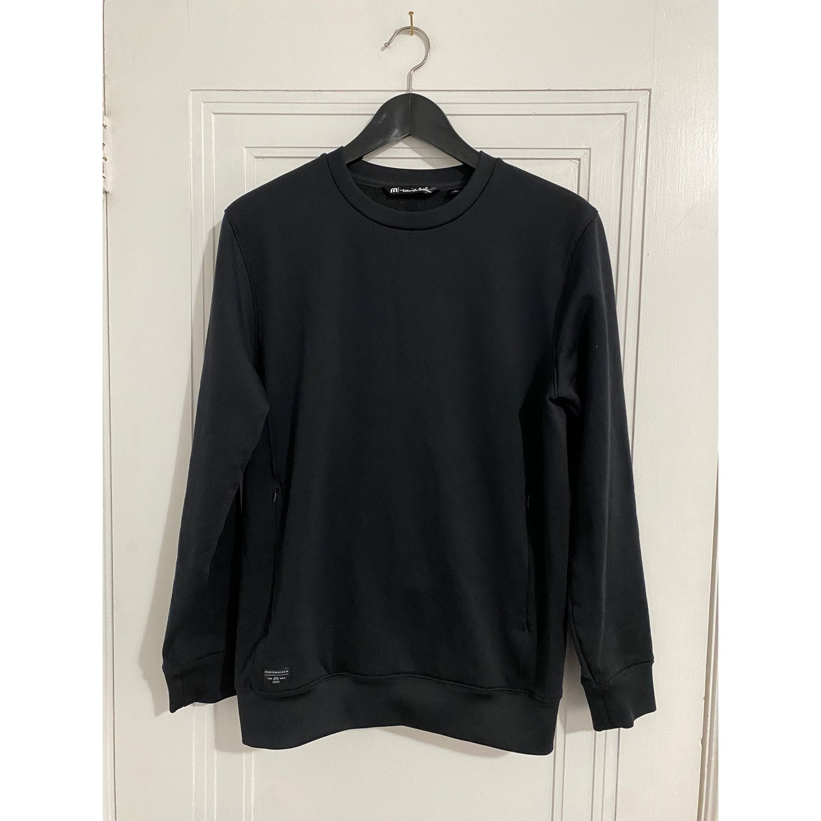 TravisMathew TravisMathew Black Crewneck Sweatshirt Men's Size Small Size US S / EU 44-46 / 1 - 1 Thumbnail