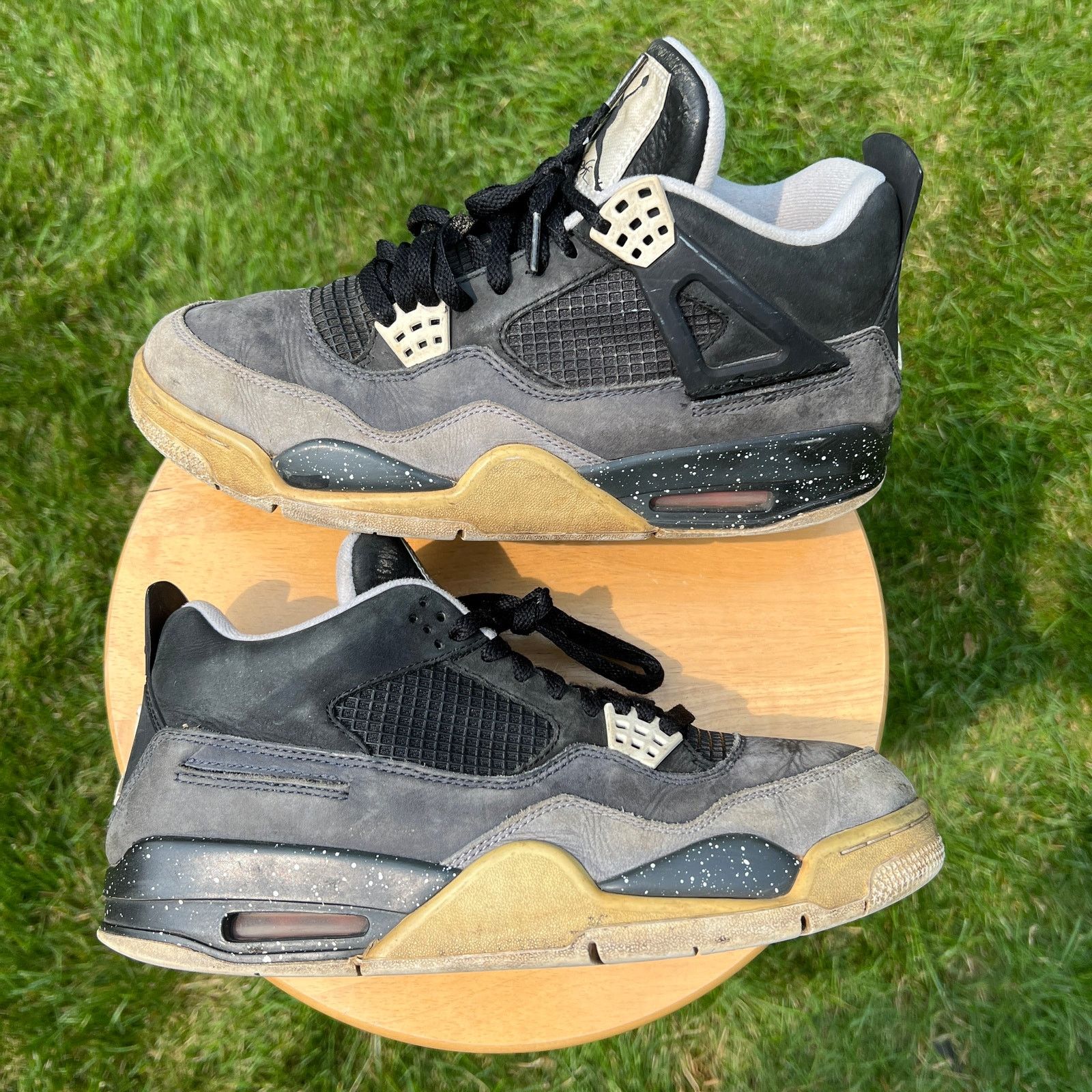 Jordan Brand × Nike Nike Air Jordan 4 Retro Fear 2013 Men's Shoes - Size 9.5 Size US 9.5 / EU 42-43 - 3 Thumbnail