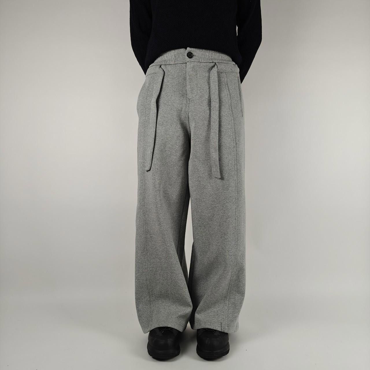 Other Grey Wide Thick Belted Sweatpants Size US 32 / EU 48 - 1 Thumbnail