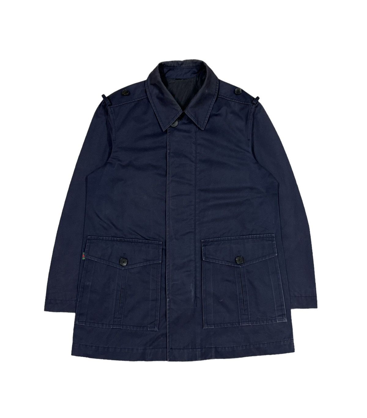 Gucci Authentic🔥Gucci Mac Coat Short Patch Pocket Made In Italy Size US M / EU 48-50 / 2 - 1 Thumbnail