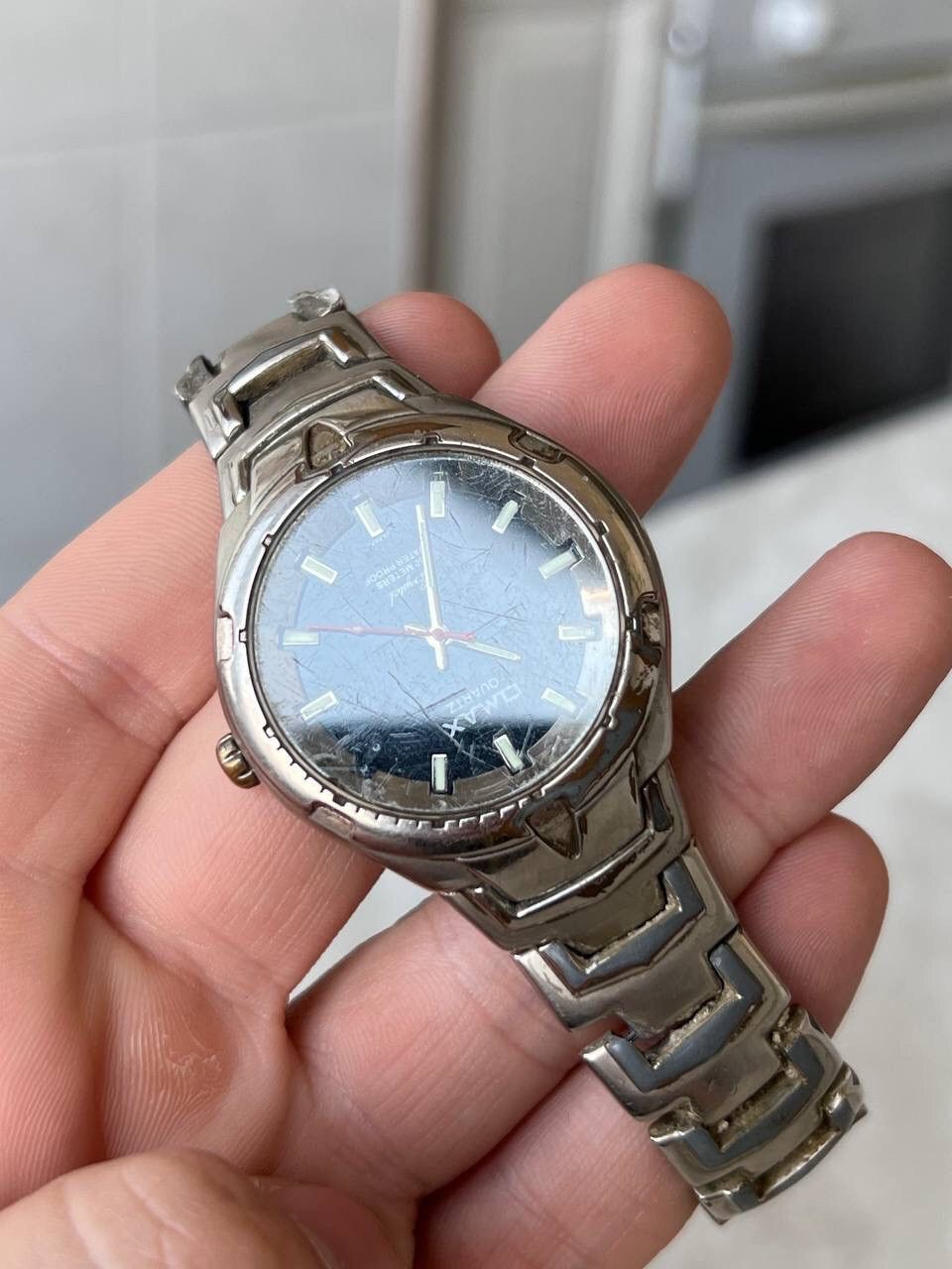 Japanese Brand × Vintage Omax vintage Chunky watch futuristic bracelet Watches Japan Size ONE SIZE - 3 Thumbnail