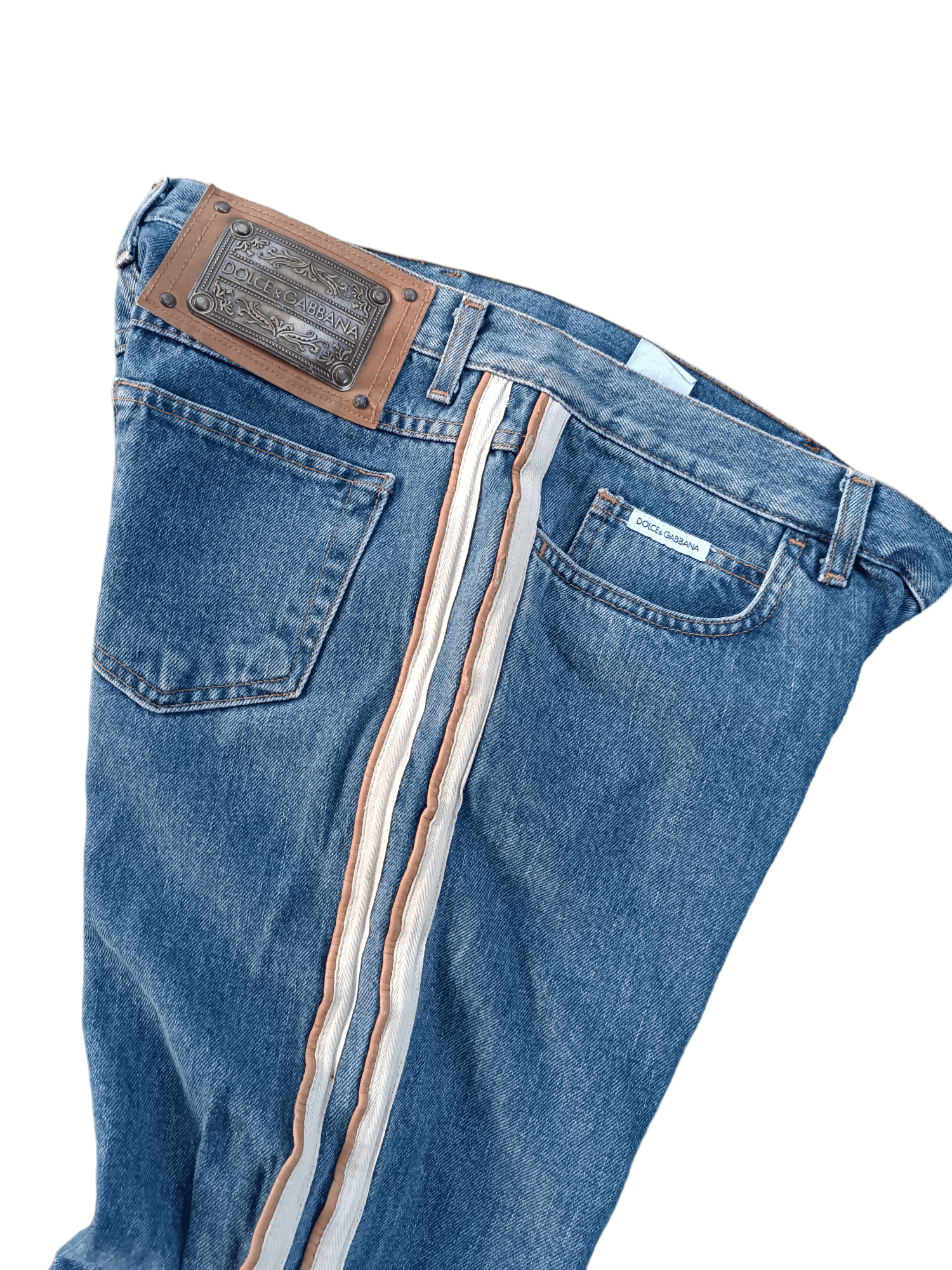 Dolce & Gabbana RARE 🔥 Flared Dolce & Gabbana Double Stripe Denim Size US 34 / EU 50 - 12 Thumbnail