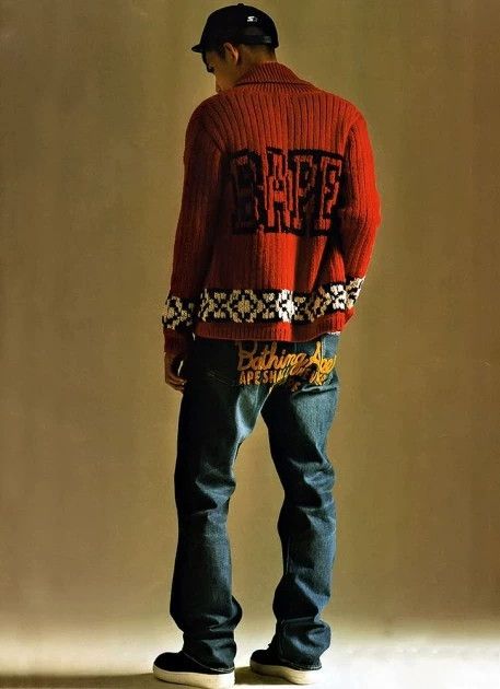 Bape BAPE APE HEAD Knit Sweater Jacket M Like New Rare Size US M / EU 48-50 / 2 - 8 Thumbnail
