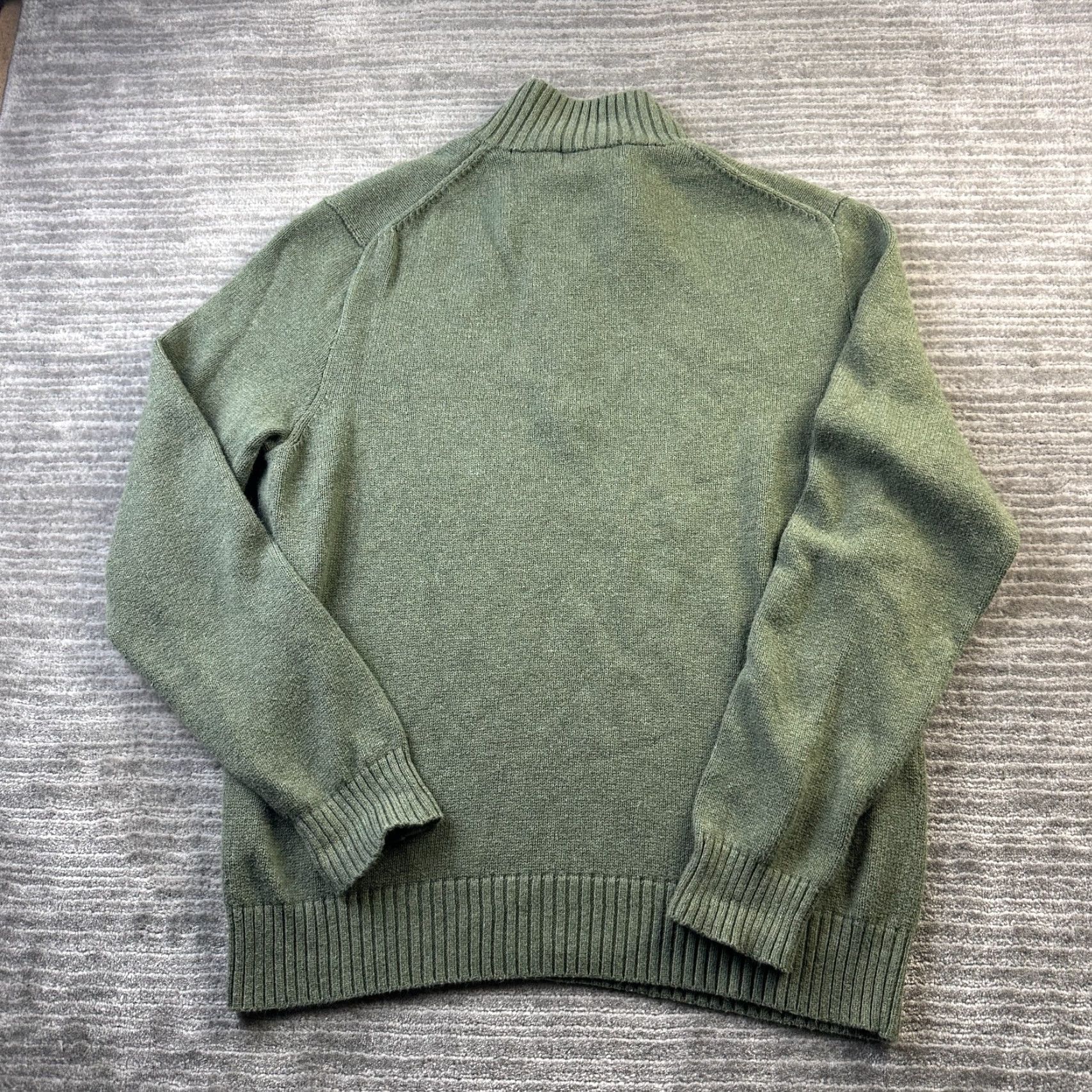 Polo Ralph Lauren Polo Ralph Lauren Sweater Polo Ralph Lauren Mens Large Green Knit Quarter Zip Pony Size US L / EU 52-54 / 3 - 2 Thumbnail