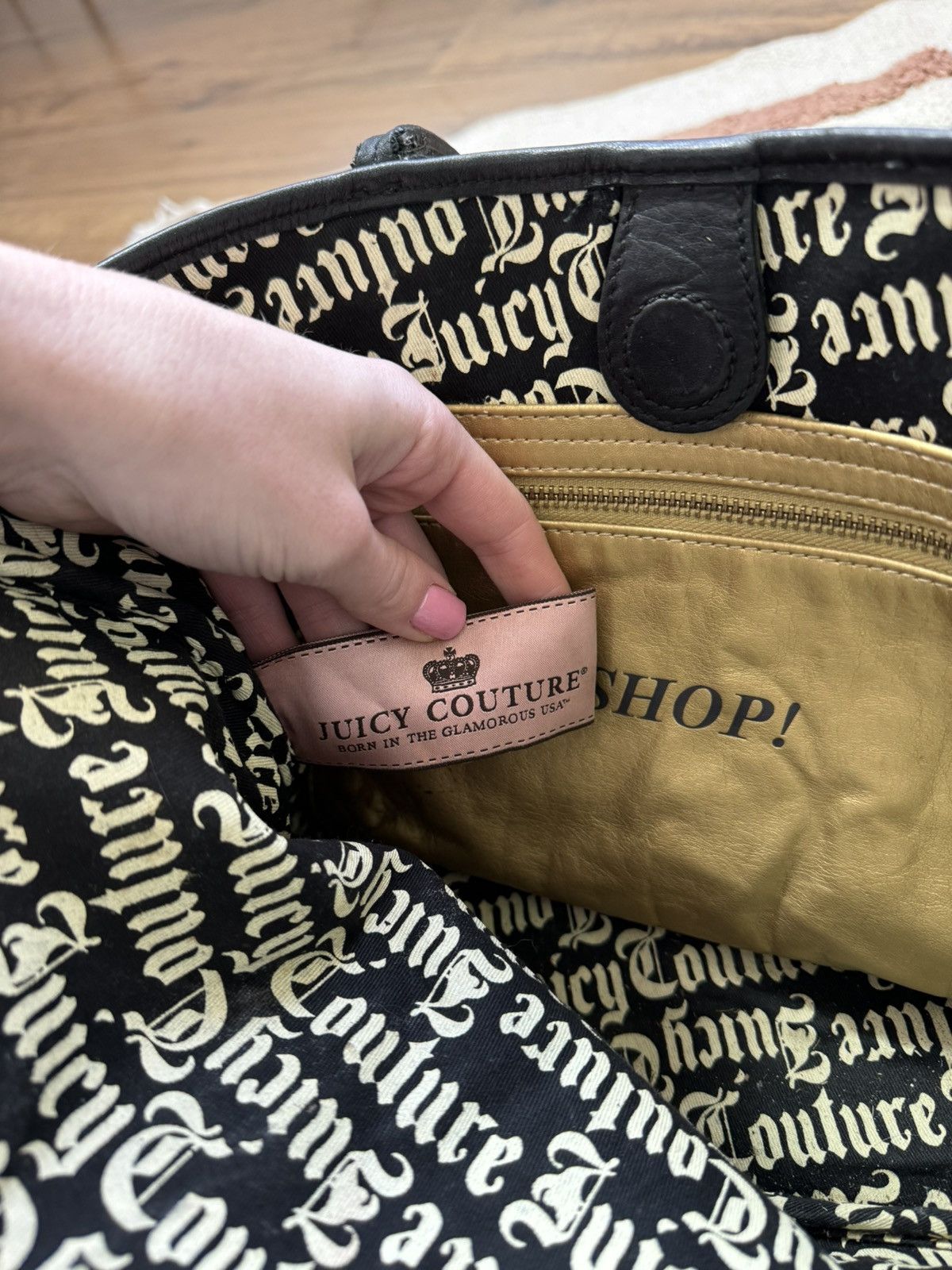 Juicy Couture VINTAGE VELOUR JUICY COUTURE BROWN 2000s BAG Size ONE SIZE - 6 Thumbnail
