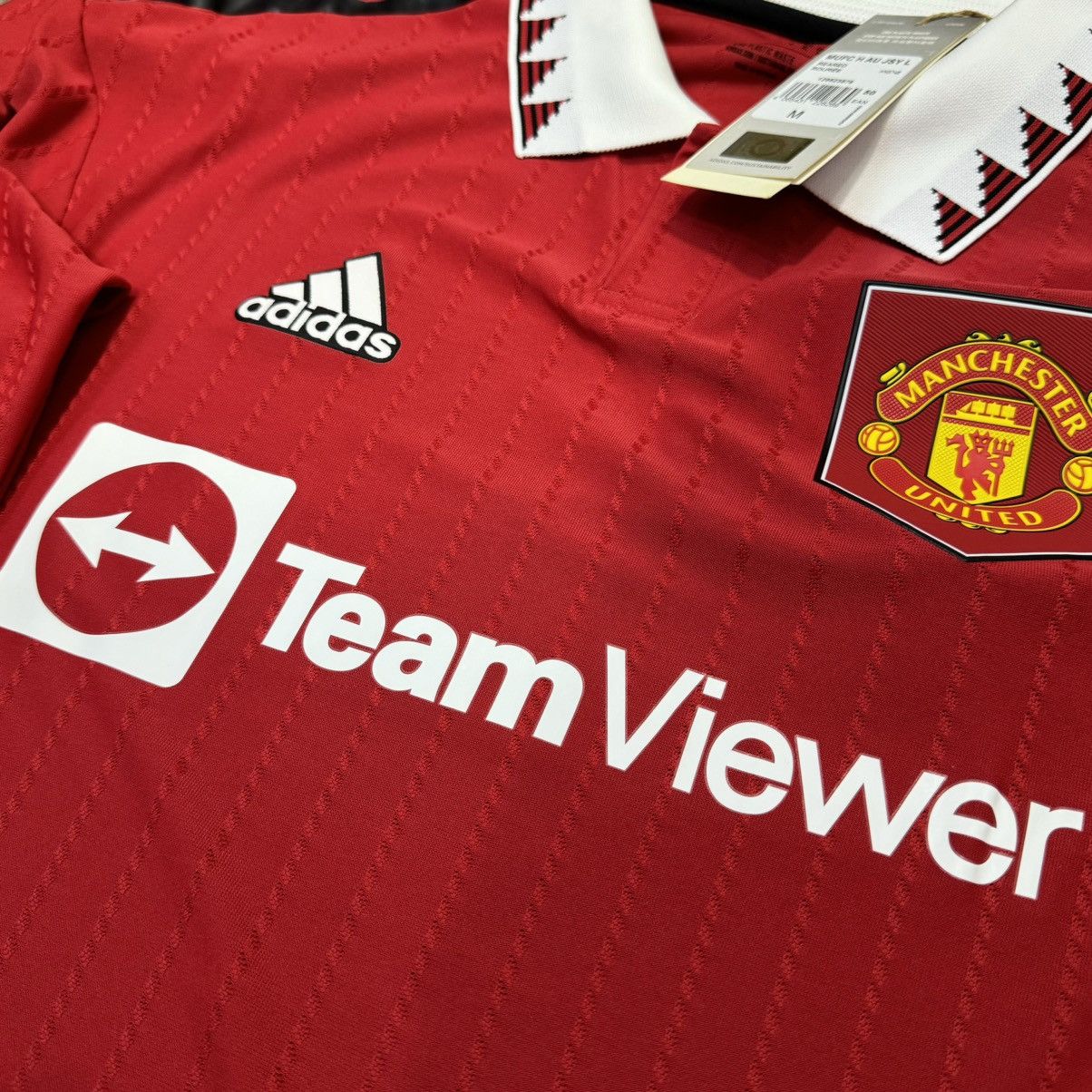 Adidas Manchester united 21/22 L/S player issue shirt#7 Ronaldo Size US M / EU 48-50 / 2 - 4 Thumbnail