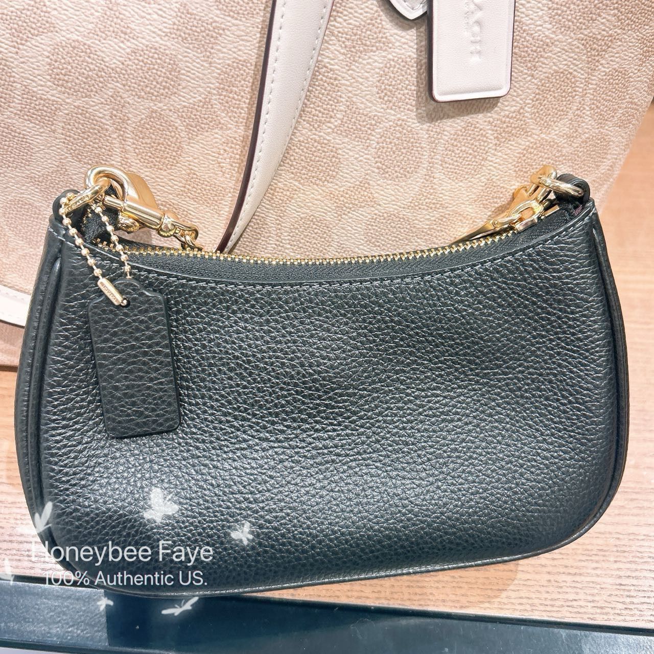 Coach Teri Mini Crossbody Bag pebbled leather/Gold/Black CW309 Size ONE SIZE - 3 Thumbnail