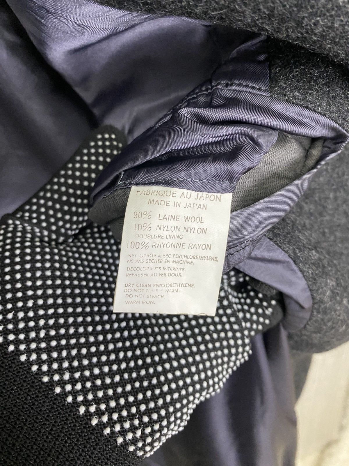 Yohji Yamamoto 🔥YOHJI YAMAMOTO🔥 y's for men longcoat wool jacket big size Size US XL / EU 56 / 4 - 12 Thumbnail