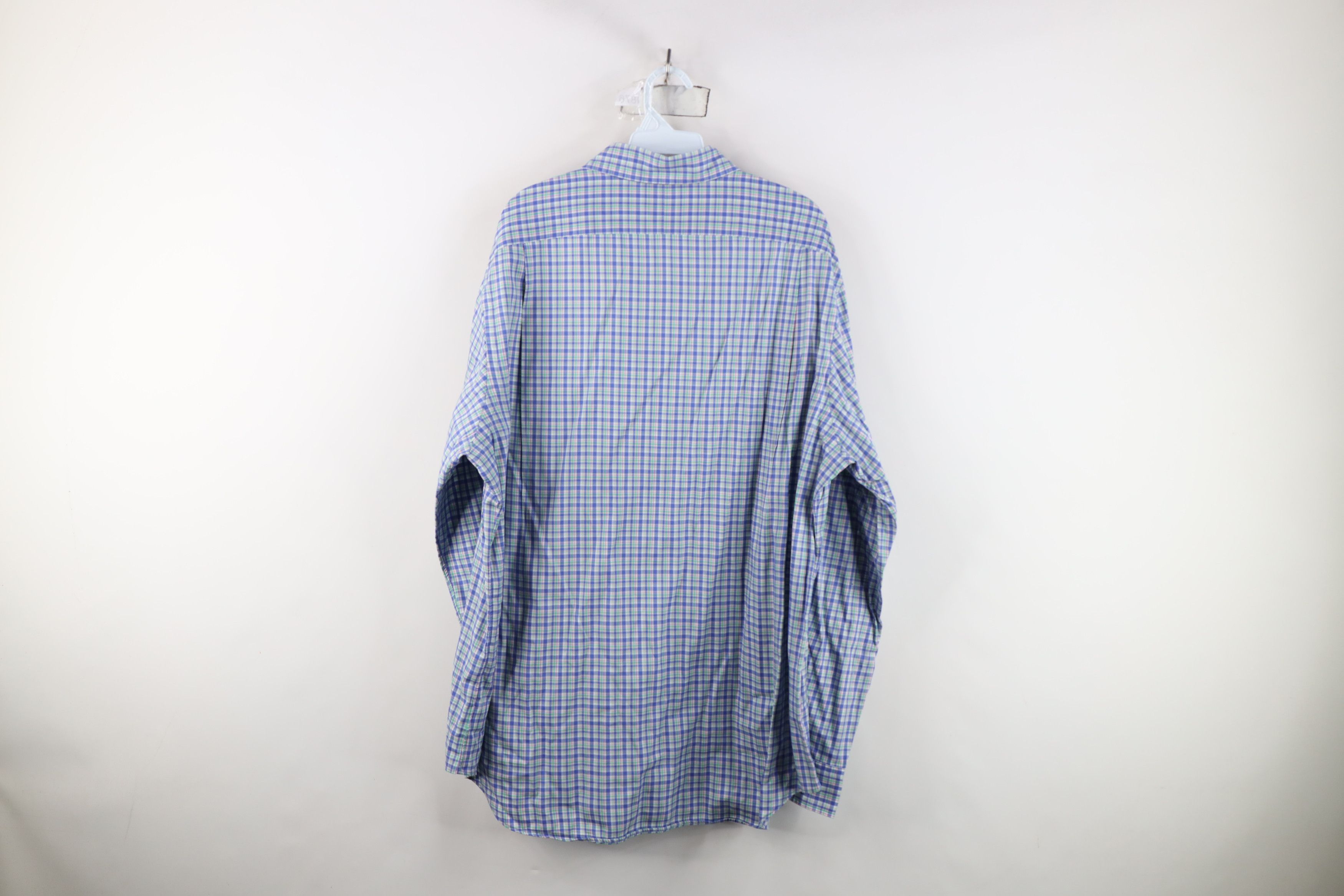 Ralph Lauren Ralph Lauren Stretch Collared Button Shirt Rainbow Plaid Size US XL / EU 56 / 4 - 10 Thumbnail