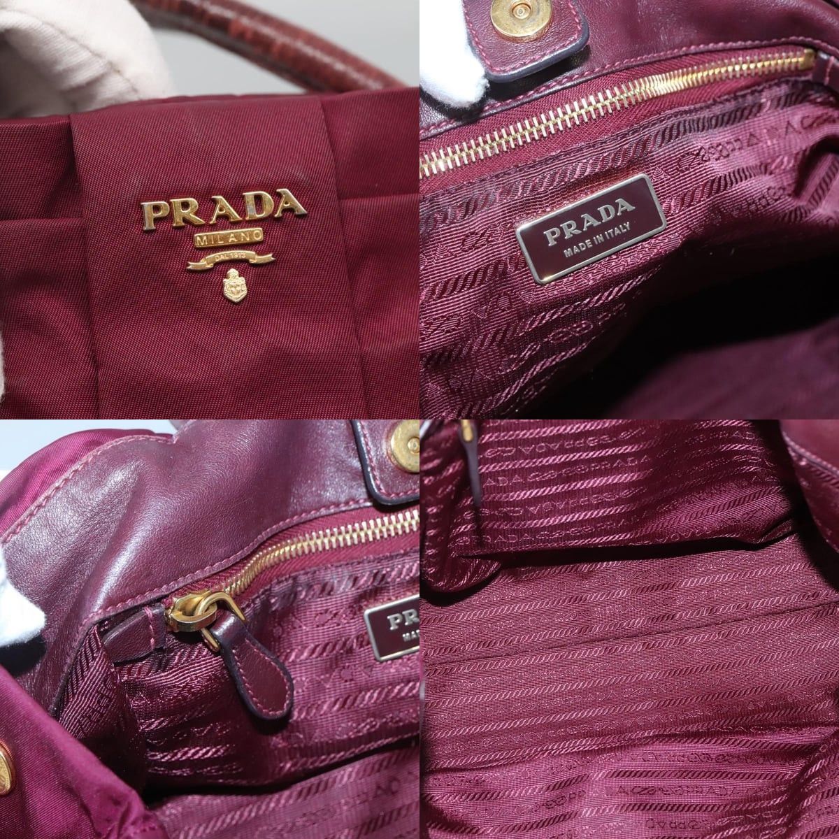 Prada PRADA Hand Bag Nylon Purple Gold Size ONE SIZE - 11 Thumbnail