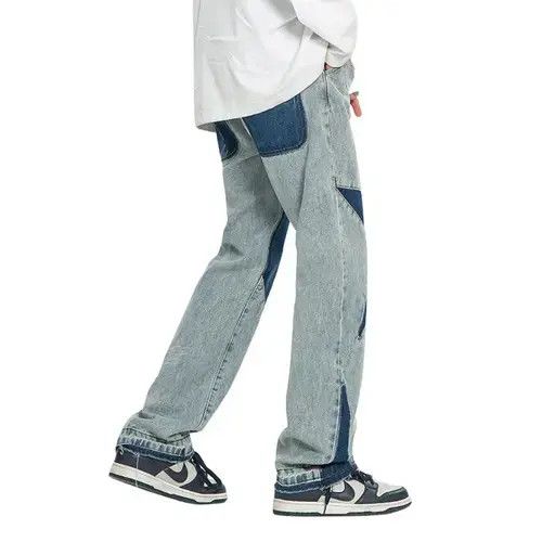 VIBE STAR Embroidery Stacked Denim Jeans Size US 32 / EU 48 - 3 Thumbnail