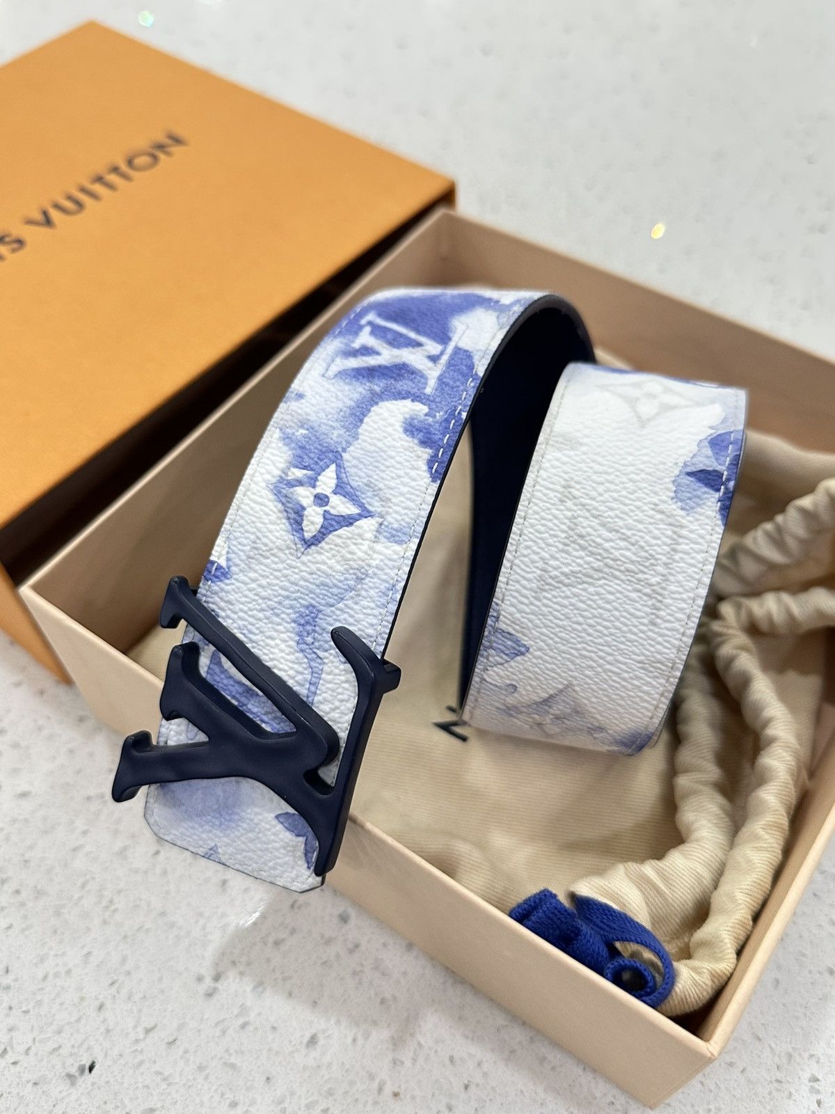 LOUIS VUITTON WATERCOLOR VIRGIL ABLOH BELT SIZE 100 - Main Image