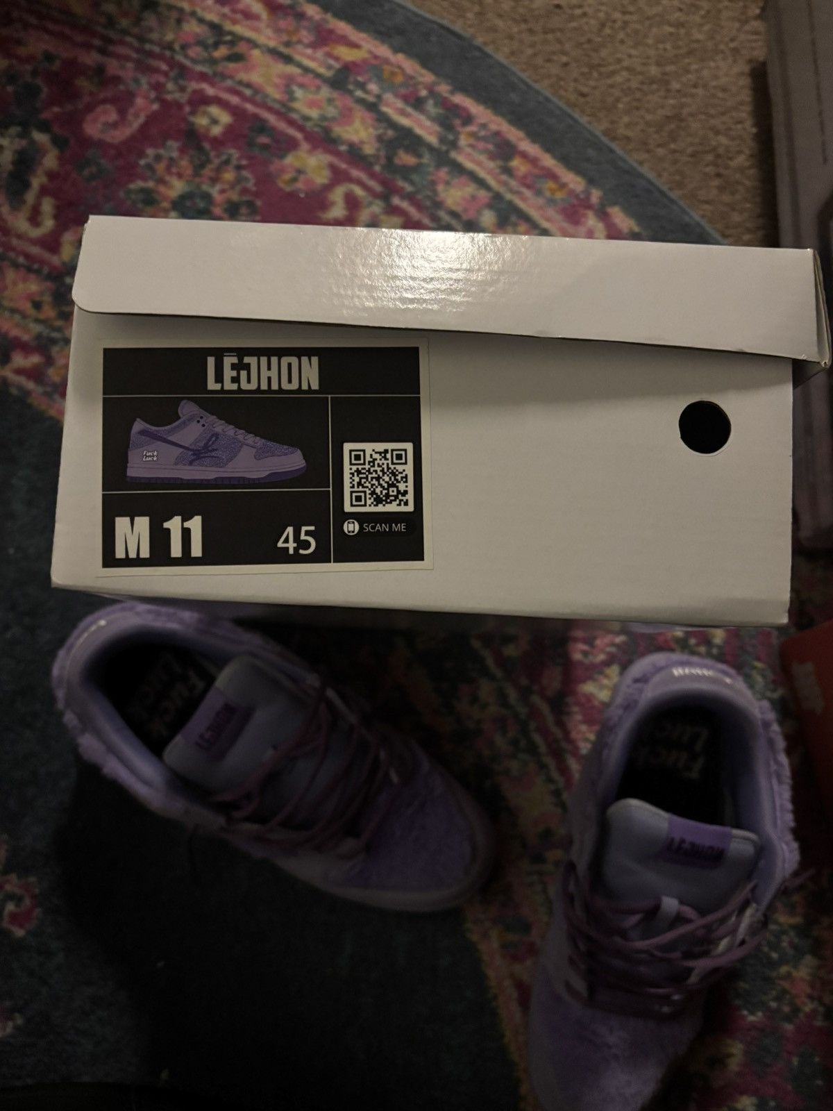 Designer Lejhon Urban Couture sneakers purple Size US 11 / EU 44 - 2 Thumbnail