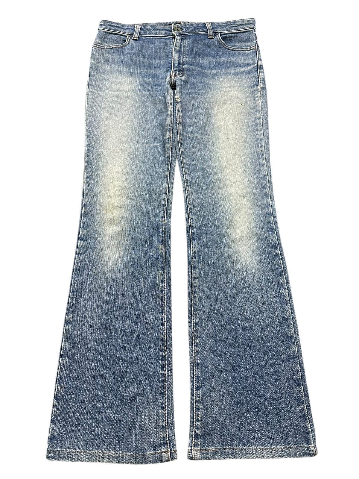 Japanese Brand Vintage Japanese Brand Blue Faded Wash Whisker Style Bootcut Size US 31 - 1 Thumbnail