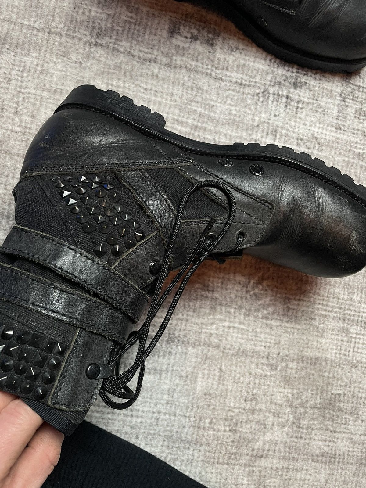 Number (N)ine Number (N)ine SS06 Studded Combat Boots Size US 9 / EU 42 - 9 Thumbnail
