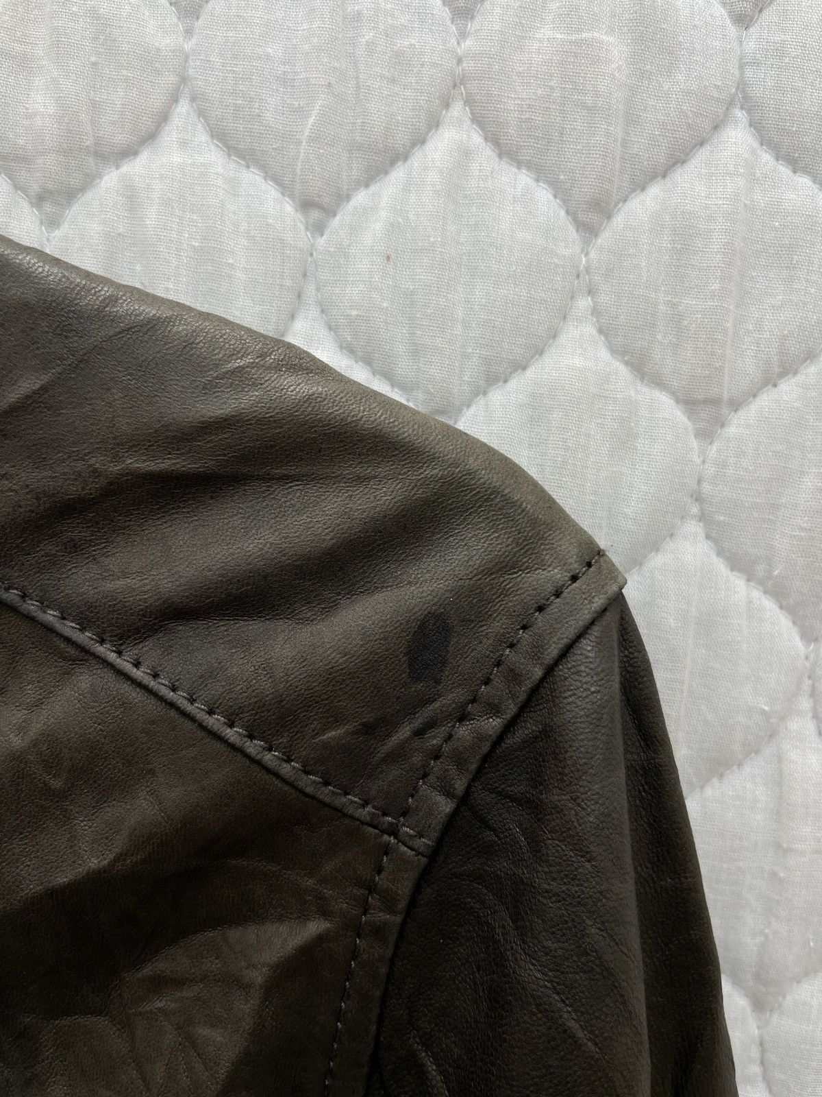 Pretty Green 🔥🔥🔥STEALS PRETTY GREEN LEATHER JACKET Size US S / EU 44-46 / 1 - 18 Thumbnail