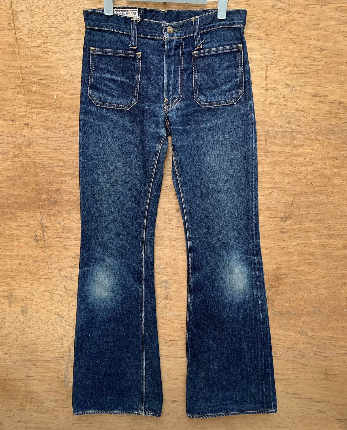 Edwin × Vintage Vintage Edwin Super Flare Bush Pant Bell Bottom Denim Size US 28 / EU 44 - 5 Thumbnail