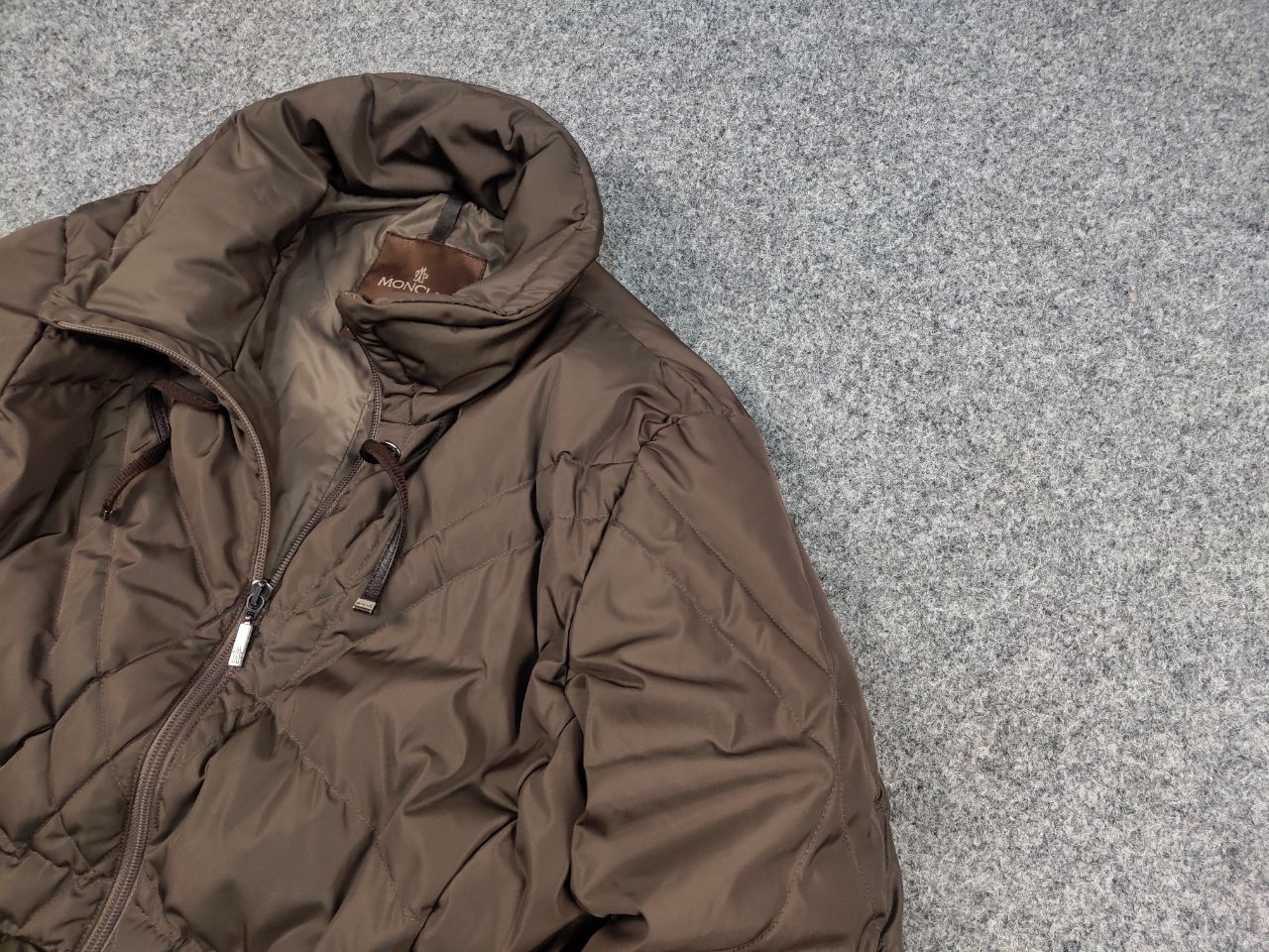 Moncler Vintage Moncler Down Puffer quality Brown Women's Jacket Size L / US 10 / IT 46 - 4 Thumbnail