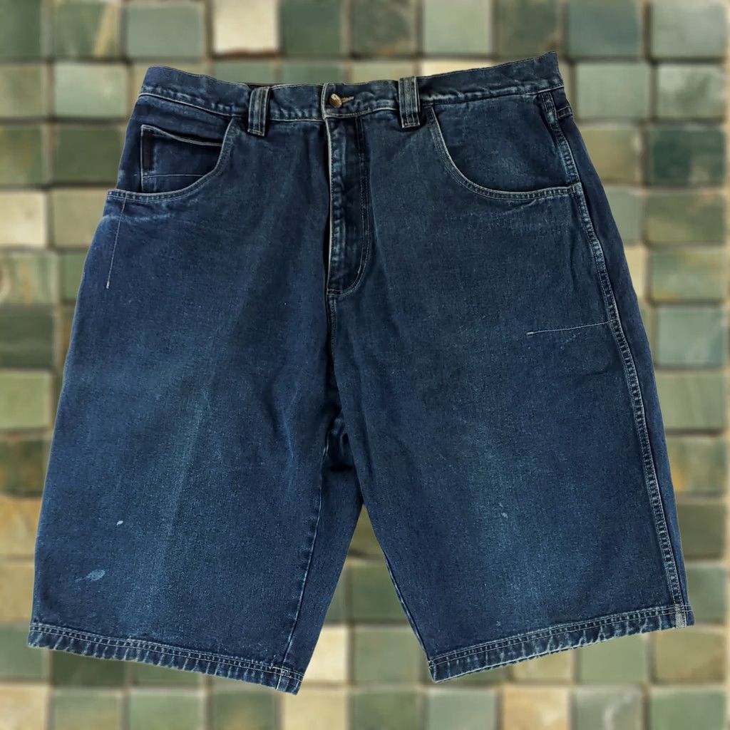 Fubu FUBU Jean Shorts Carpenter Blue Baggy 15 Inch Inseam 13 Inch Leg Opening Mens 40 Denim Jorts Blue Size US 40 / EU 56 - 1 Thumbnail