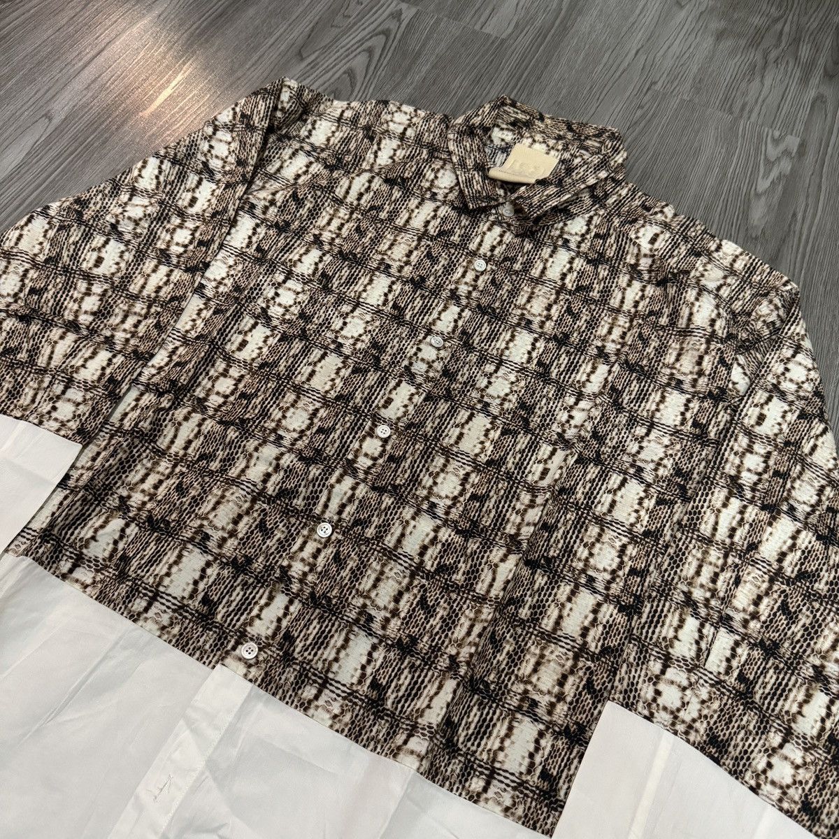 Wooyoungmi Wooyoungmi Snakeskin Button Ups Size US L / EU 52-54 / 3 - 2 Thumbnail