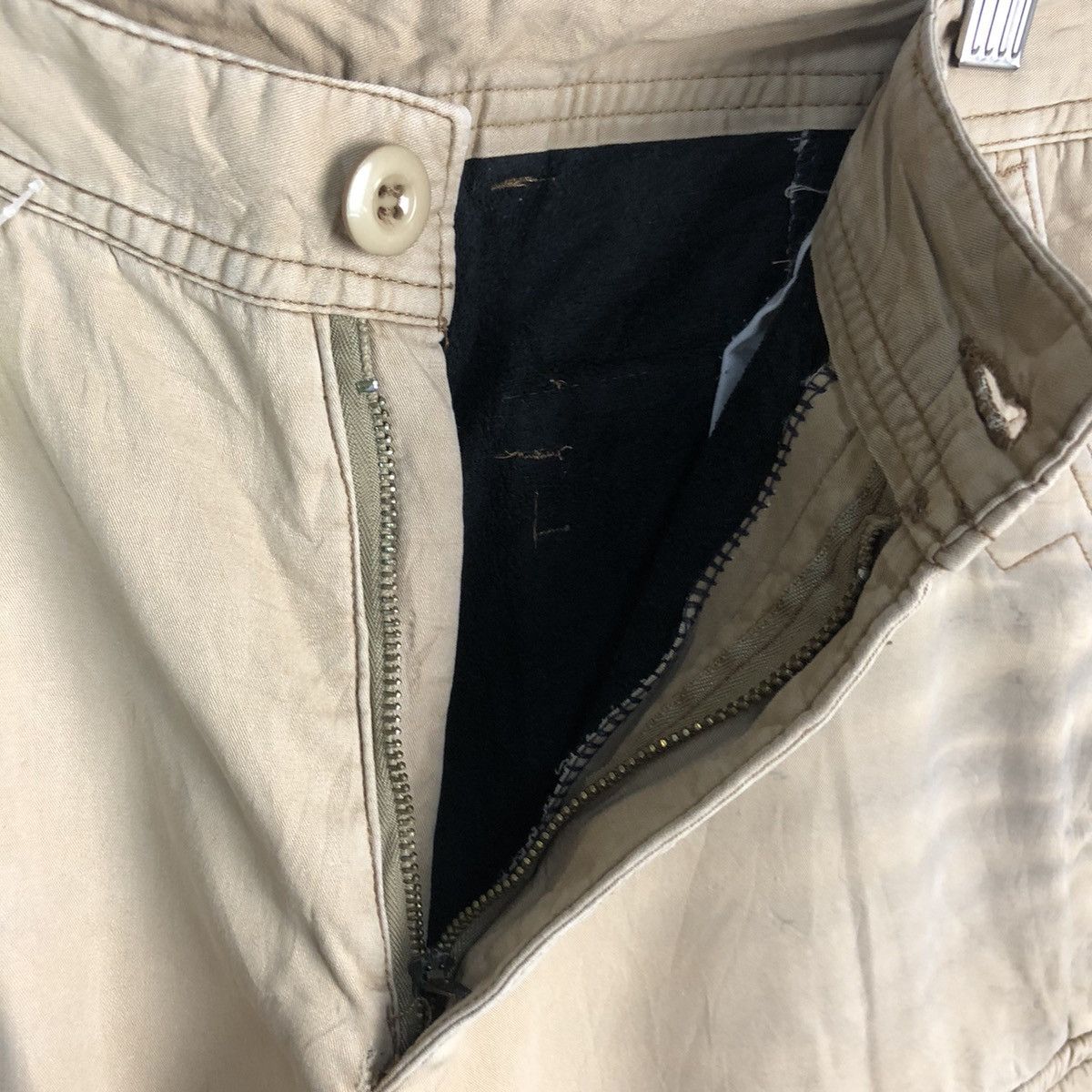 Japanese Brand DL J’apeng Brown Cargo utility Multipocket Pants #C115 Size US 33 - 12 Thumbnail