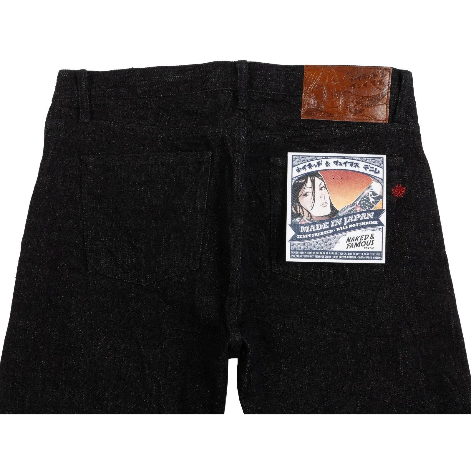 Naked & Famous Made in Japan MIJ7 Yahan Midnight Weird Guy Selvedge Denim Size US 34 / EU 50 - 12 Thumbnail