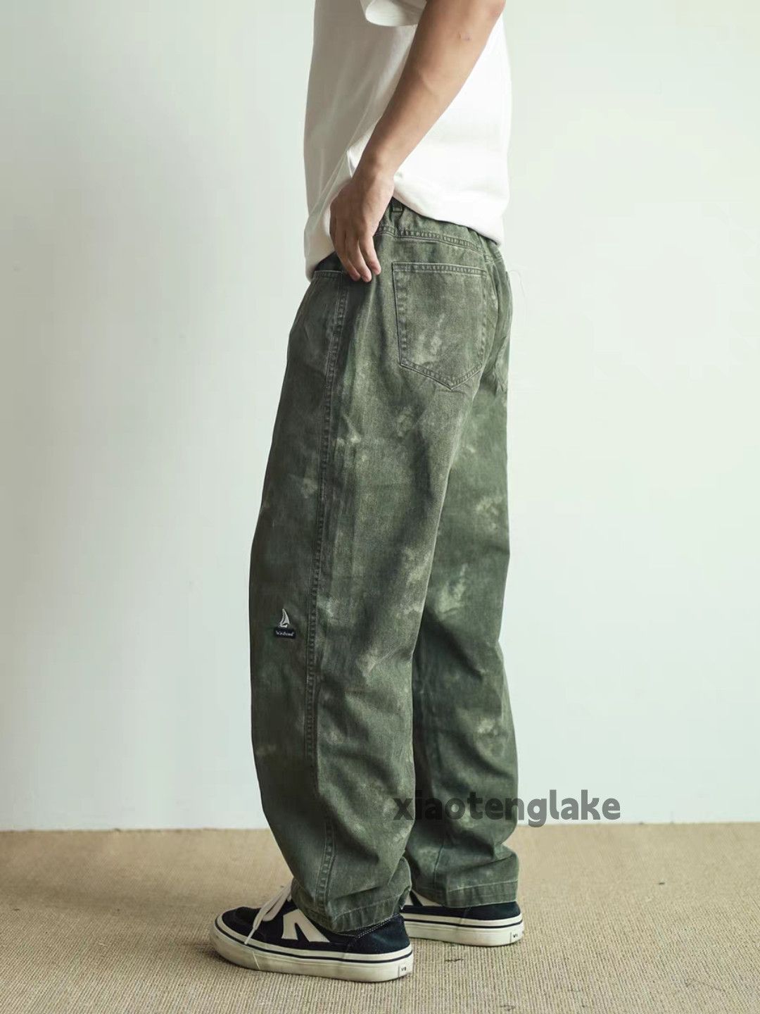 Jean × Vintage Washed faded cleanfit yuppie loose baggy work pants Size US 34 / EU 50 - 4 Thumbnail