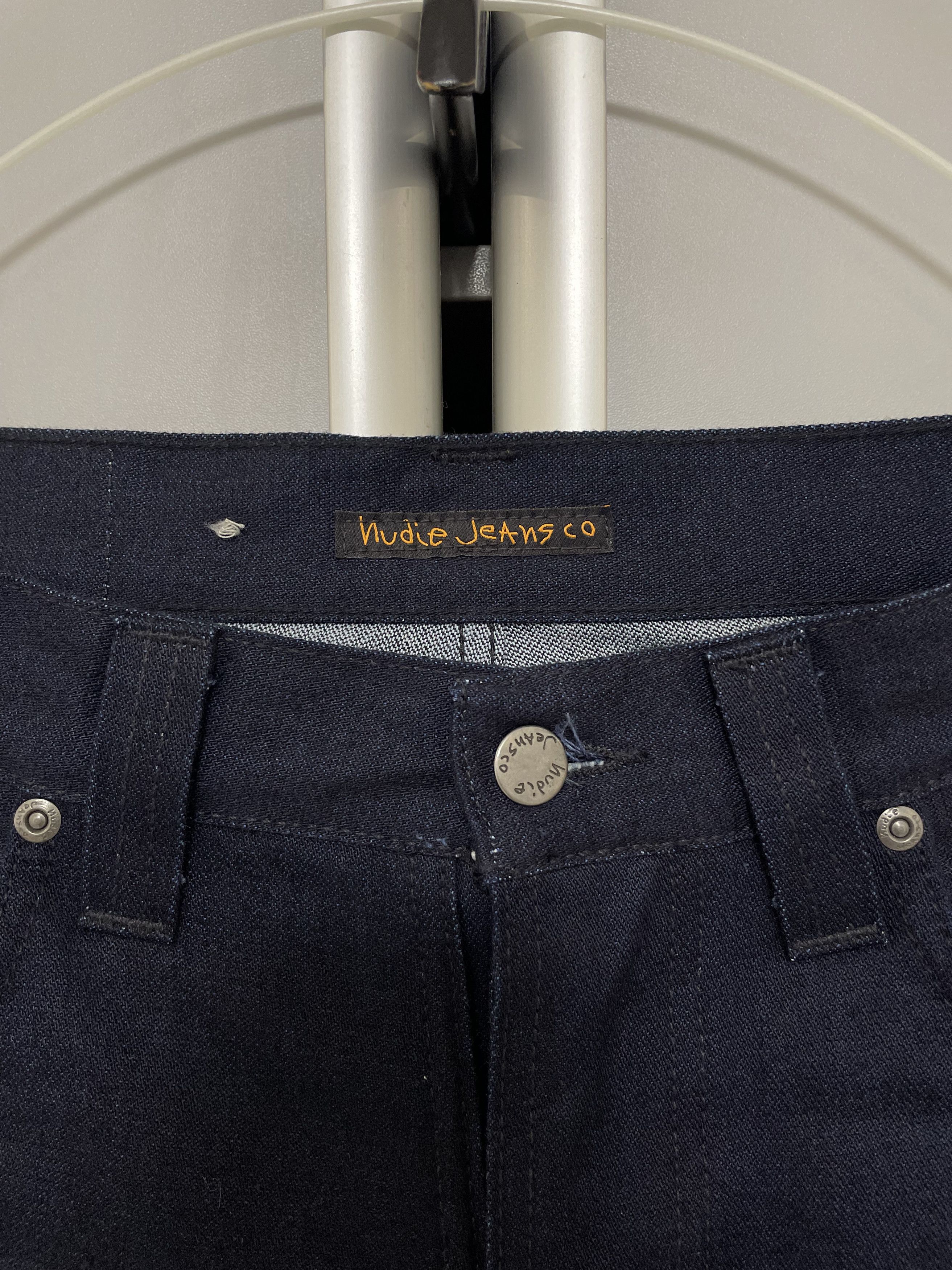 Nudie Jeans Nudie Jeans Steady Eddie Dry Broken Navy Jeans Denim Pants Size US 30 / EU 46 - 9 Thumbnail