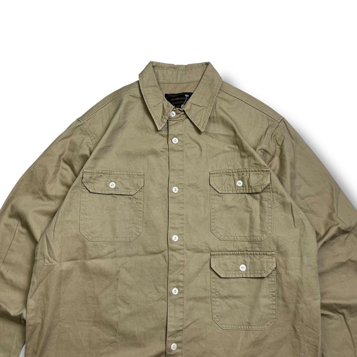 Issey Miyake Uniform Bridge Utility Pocket Button Shirt — Khaki / Size M Size US M / EU 48-50 / 2 - 3 Thumbnail