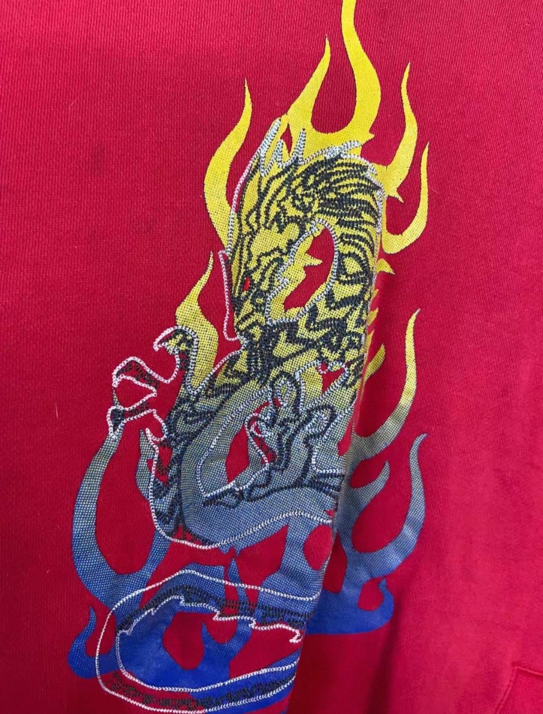 JNCO Jnco style dragon flame printed hoodie Size US L / EU 52-54 / 3 - 3 Thumbnail