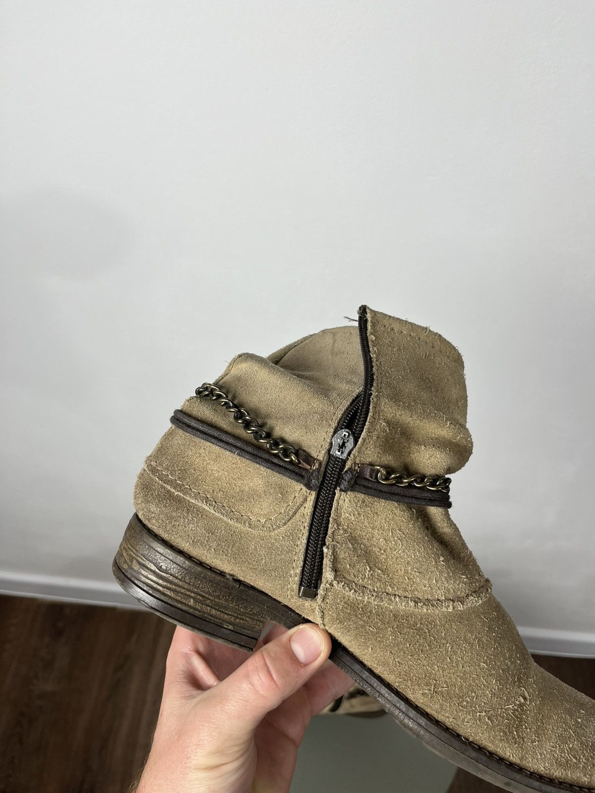 Other Vintage Suede Slouch Boots with Chains and Tassels Size 39 Size US 9 / IT 39 - 12 Thumbnail