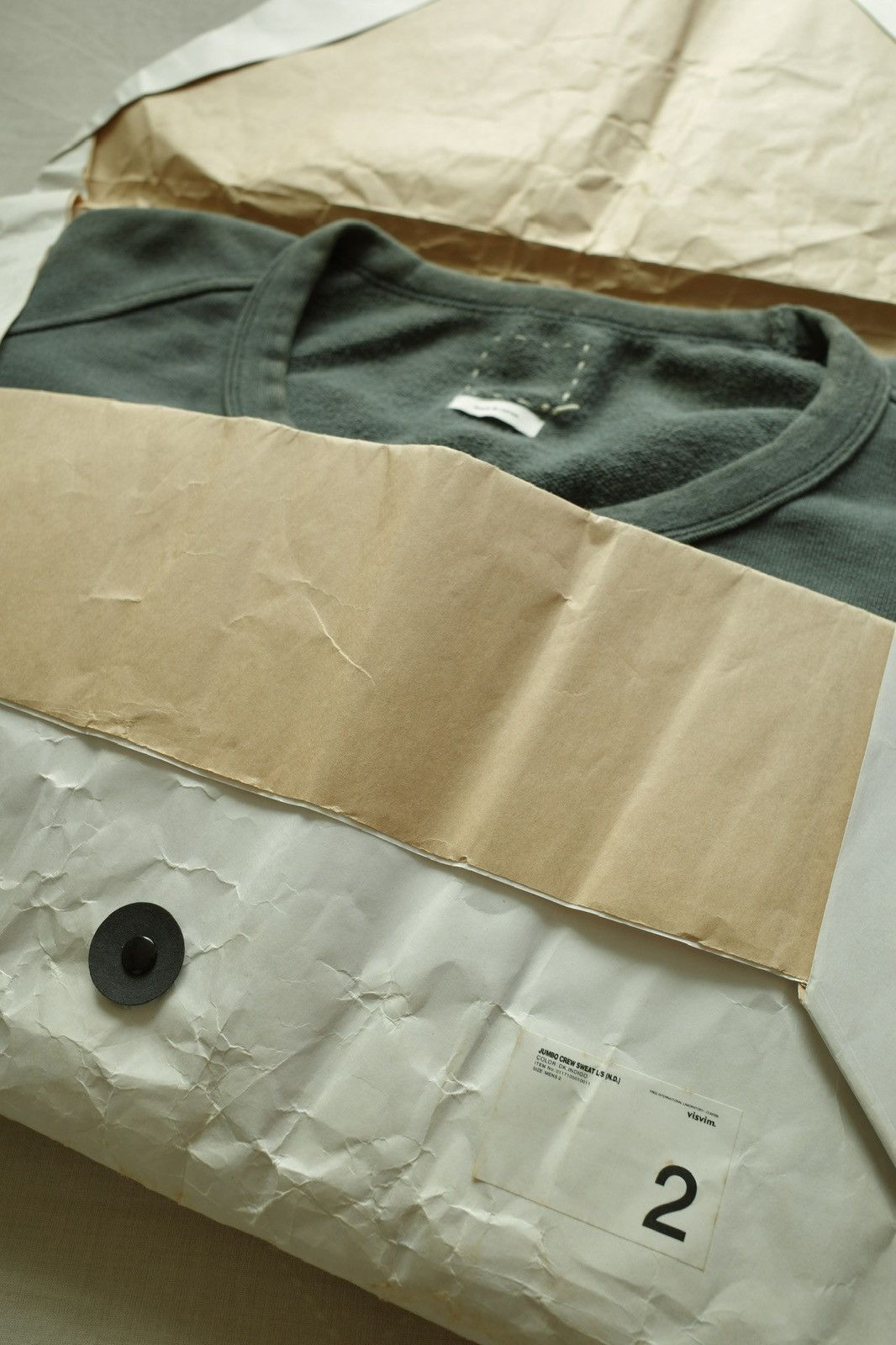 Visvim Visvim SS17 Jumbo Crew Sweat L/S (N.D.) Size US M / EU 48-50 / 2 - 11 Thumbnail
