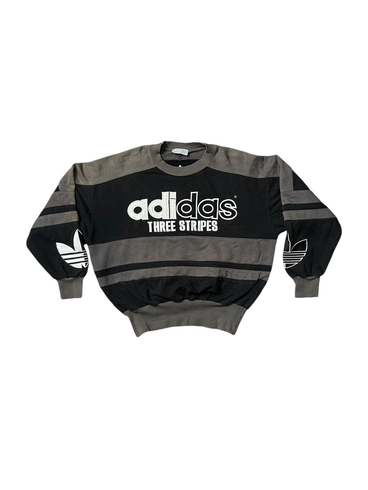 Adidas 90s ADIDAS THREE STRIPES RETRO LOGO SUN FADED BOXY STYLE Size US M / EU 48-50 / 2 - 1 Thumbnail