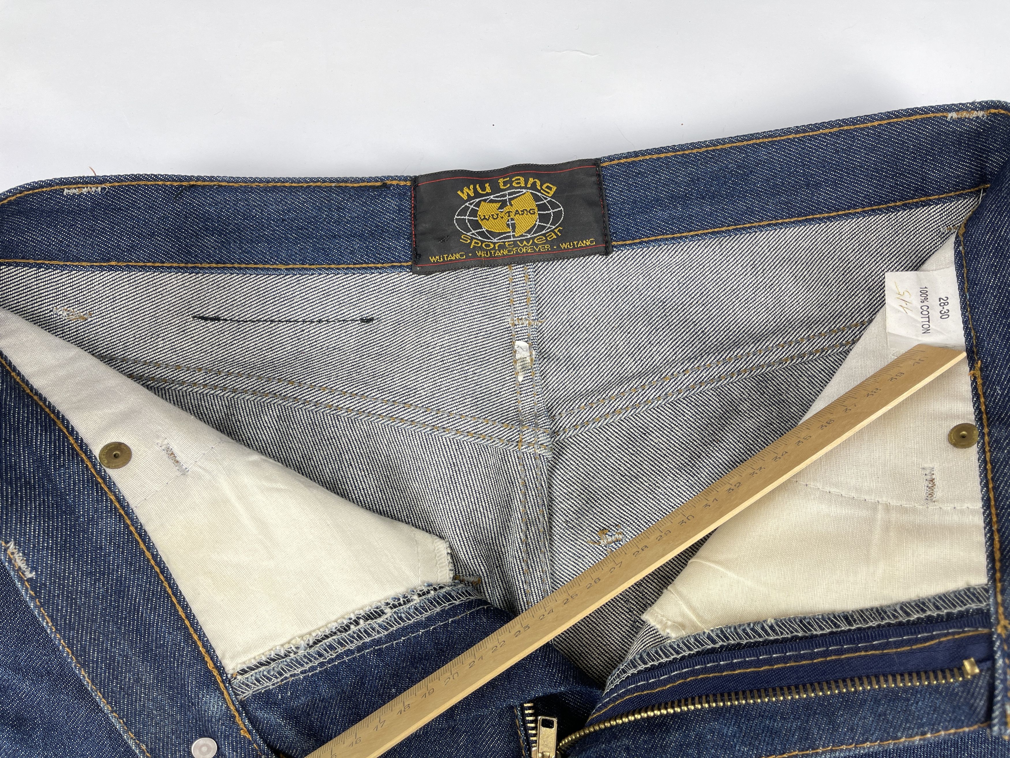 Wu-Tang Clan WU WEAR jeans shorts, vintage baggy, Wu-Tang Clan 90s Y2K 28 Size US 28 / EU 44 - 11 Thumbnail