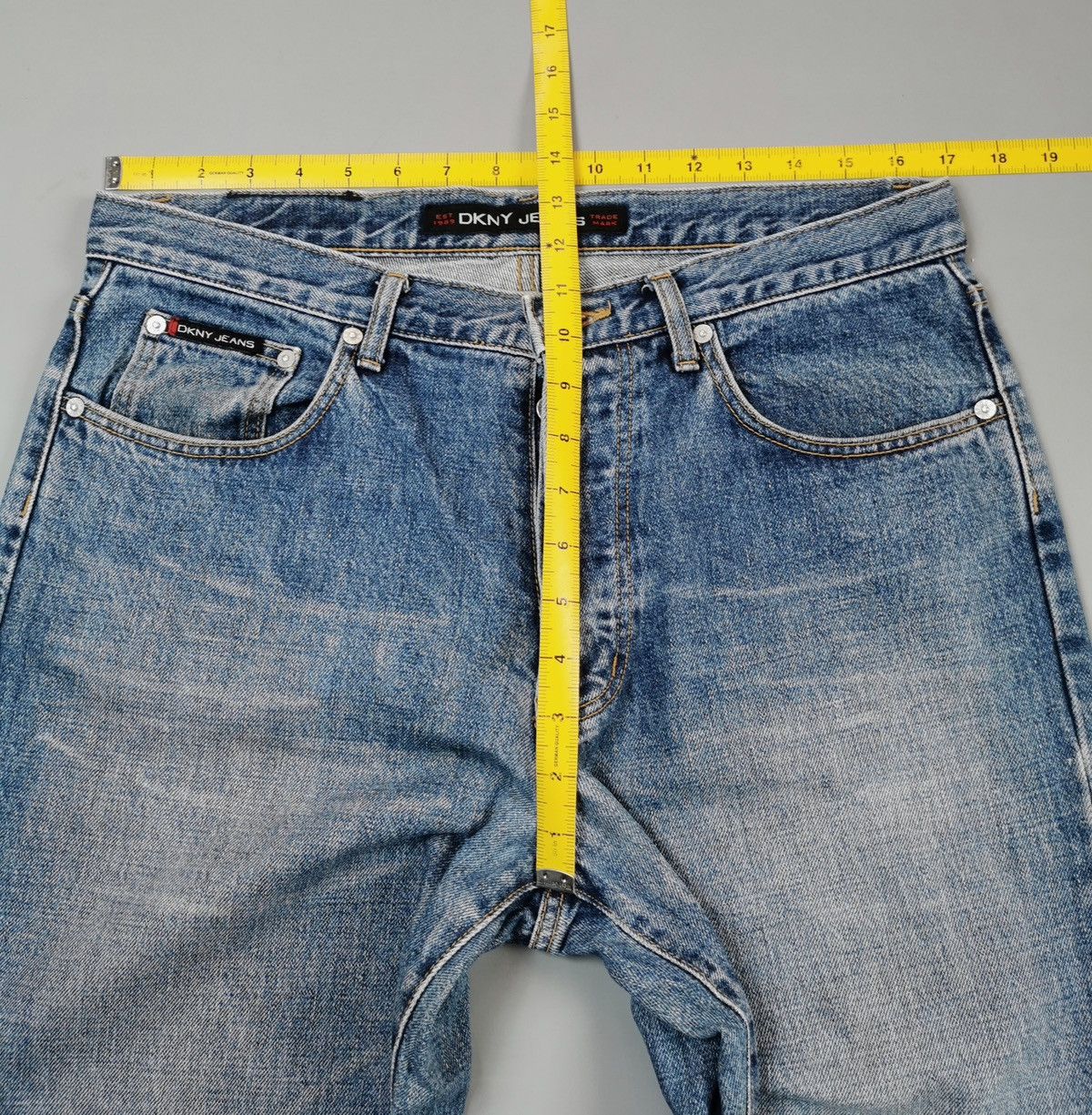 DKNY Vintage Donna Karan New York denim jeans size 34x41 Size US 34 / EU 50 - 10 Thumbnail