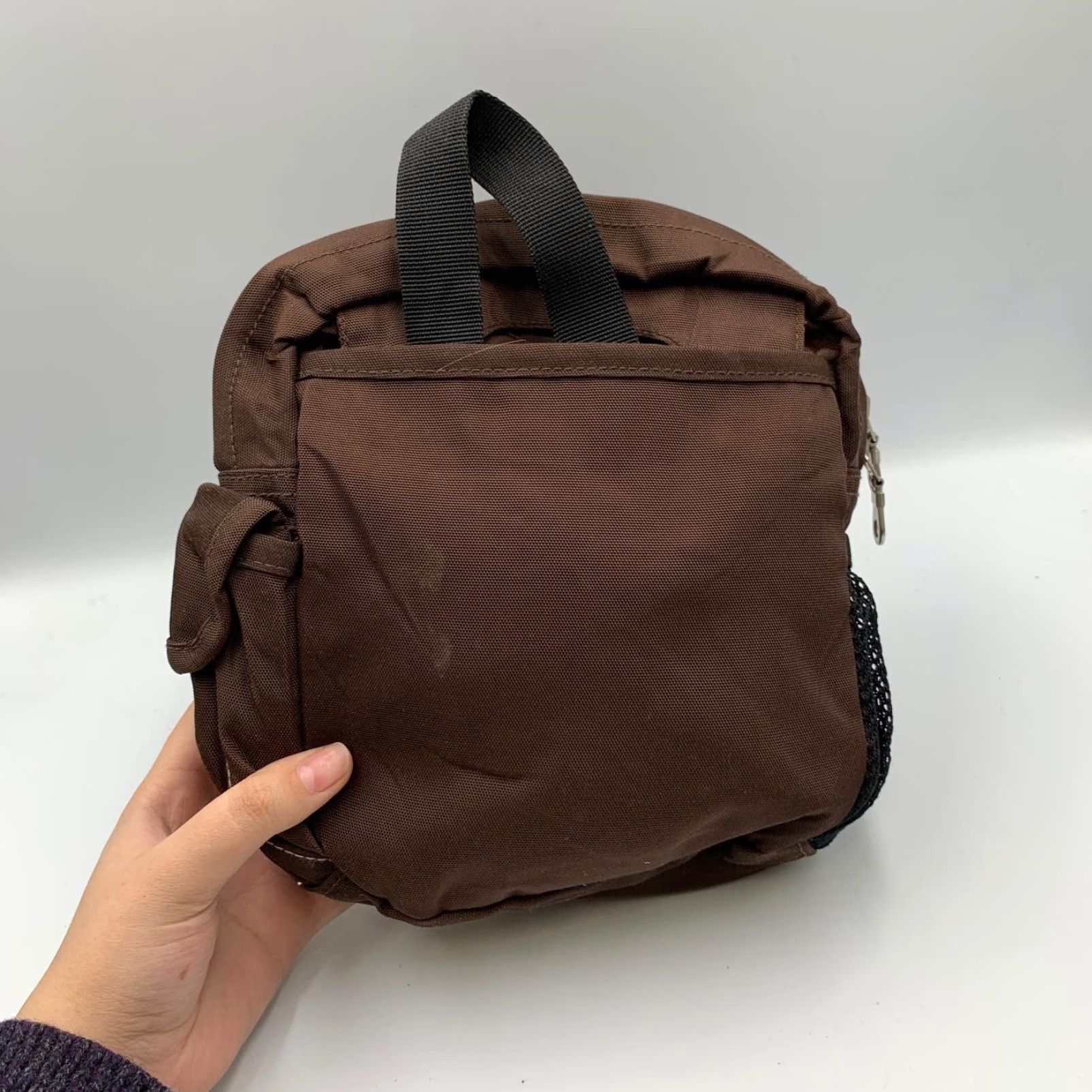 Eddie Bauer Eddie Bauer Travel Bag Brown Nylon Adjustable Crossbody Straps Mini Weekend Bag Unisex Adults 100% Nylon Travel Bag Brown Size ONE SIZE - 3 Thumbnail