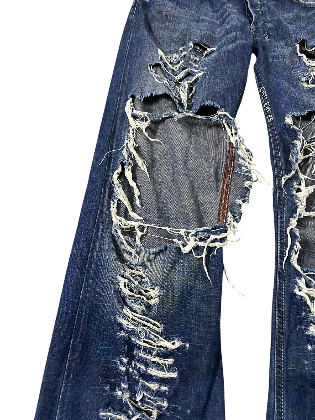 If Six Was Nine Flare Distressed Diesel Denim Gallery Sick Jean Size US 33 - 5 Thumbnail