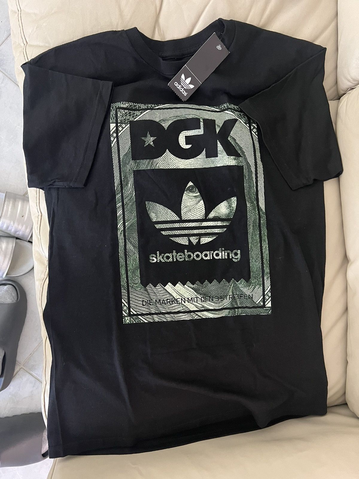 DGK Adidas DGK Money Dollar Bill Black T Shirt New Size US M / EU 48-50 / 2 - 3 Thumbnail