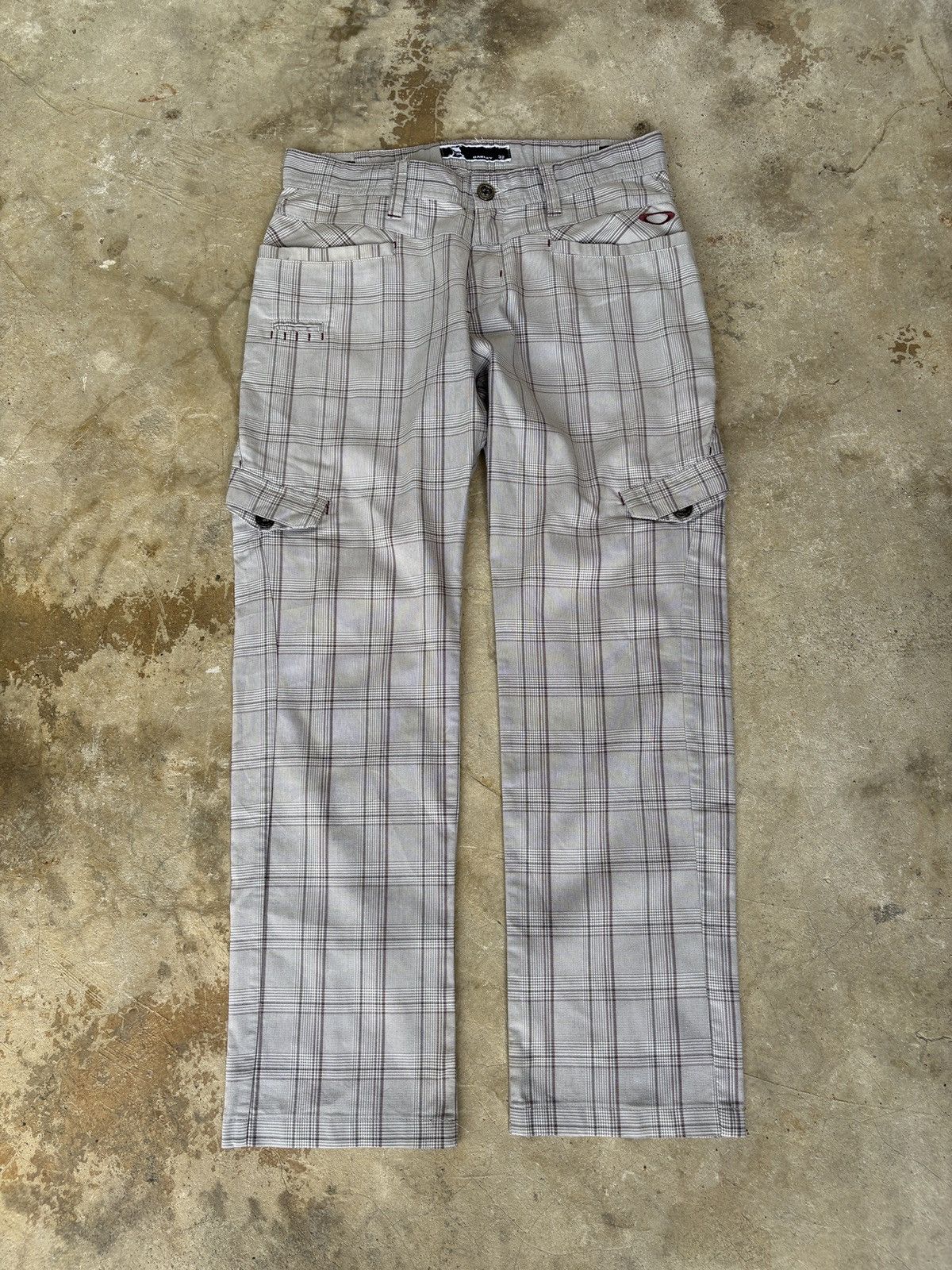 Oakley Oakley Vintage Y2K Cargo Golf Pant Plaid Checked waist 32 Size US 32 / EU 48 - 2 Thumbnail